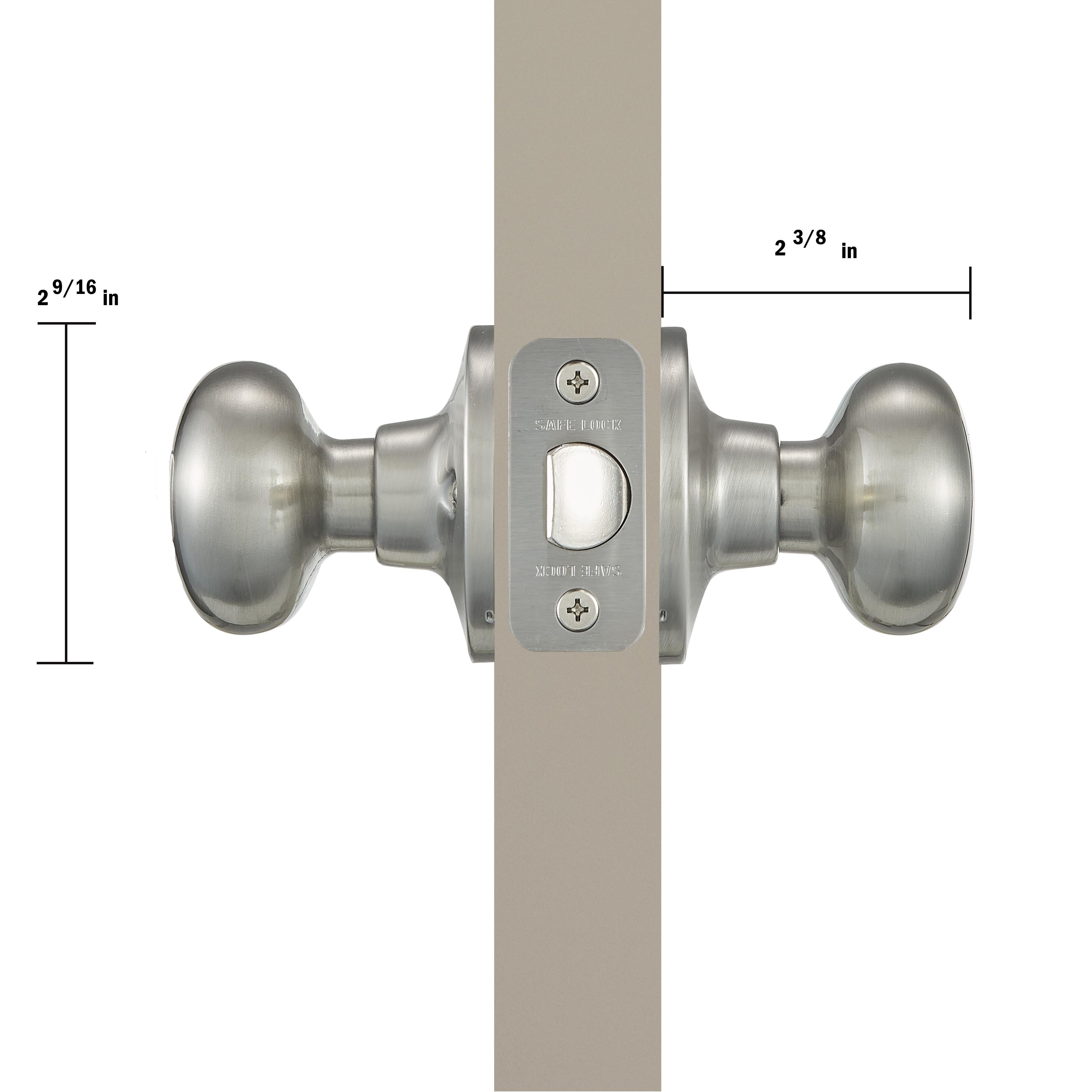 Safe Lock - Athens Knob - Satin Nickel