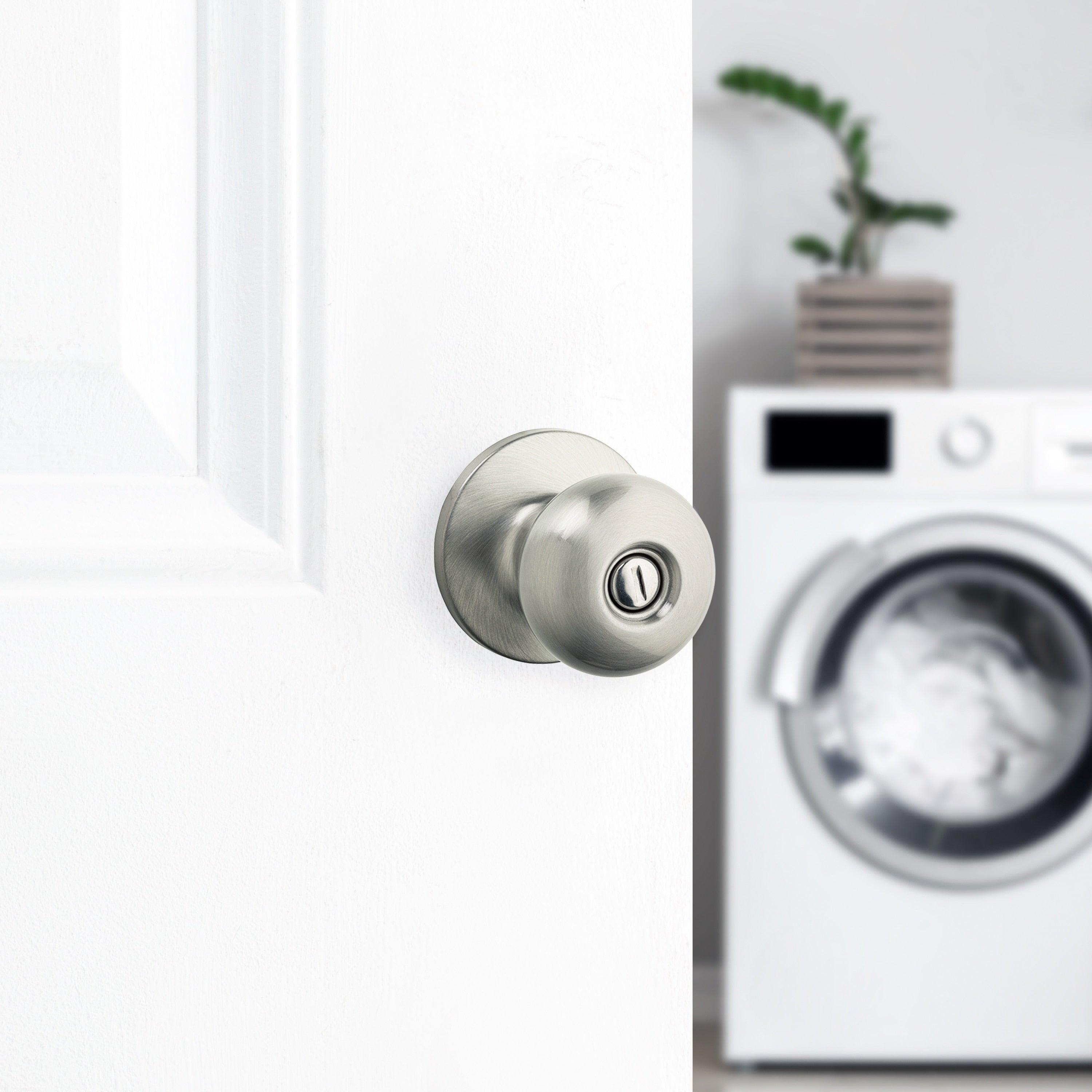 Safe Lock - Athens Knob - Satin Nickel
