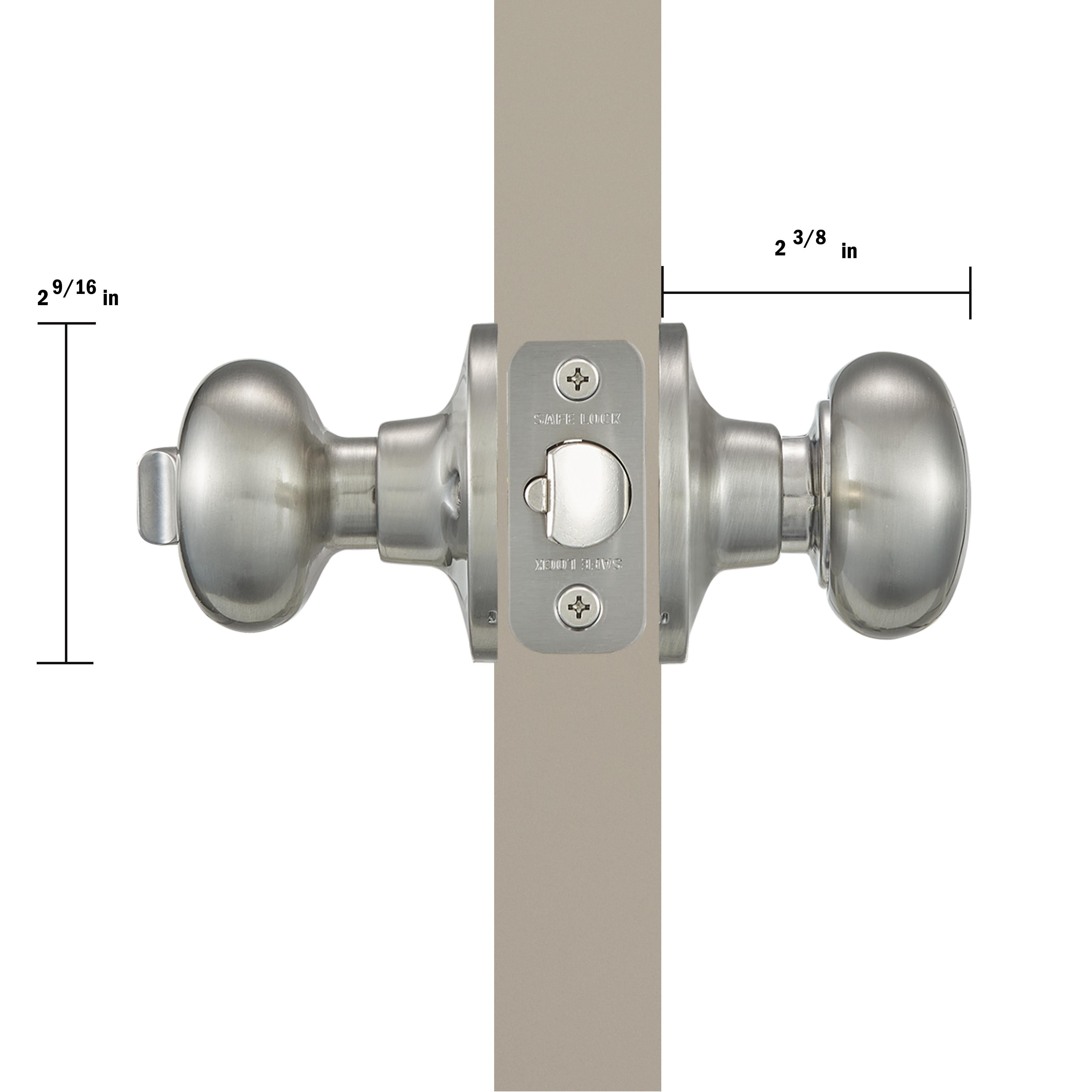 Safe Lock - Athens Knob - Satin Nickel