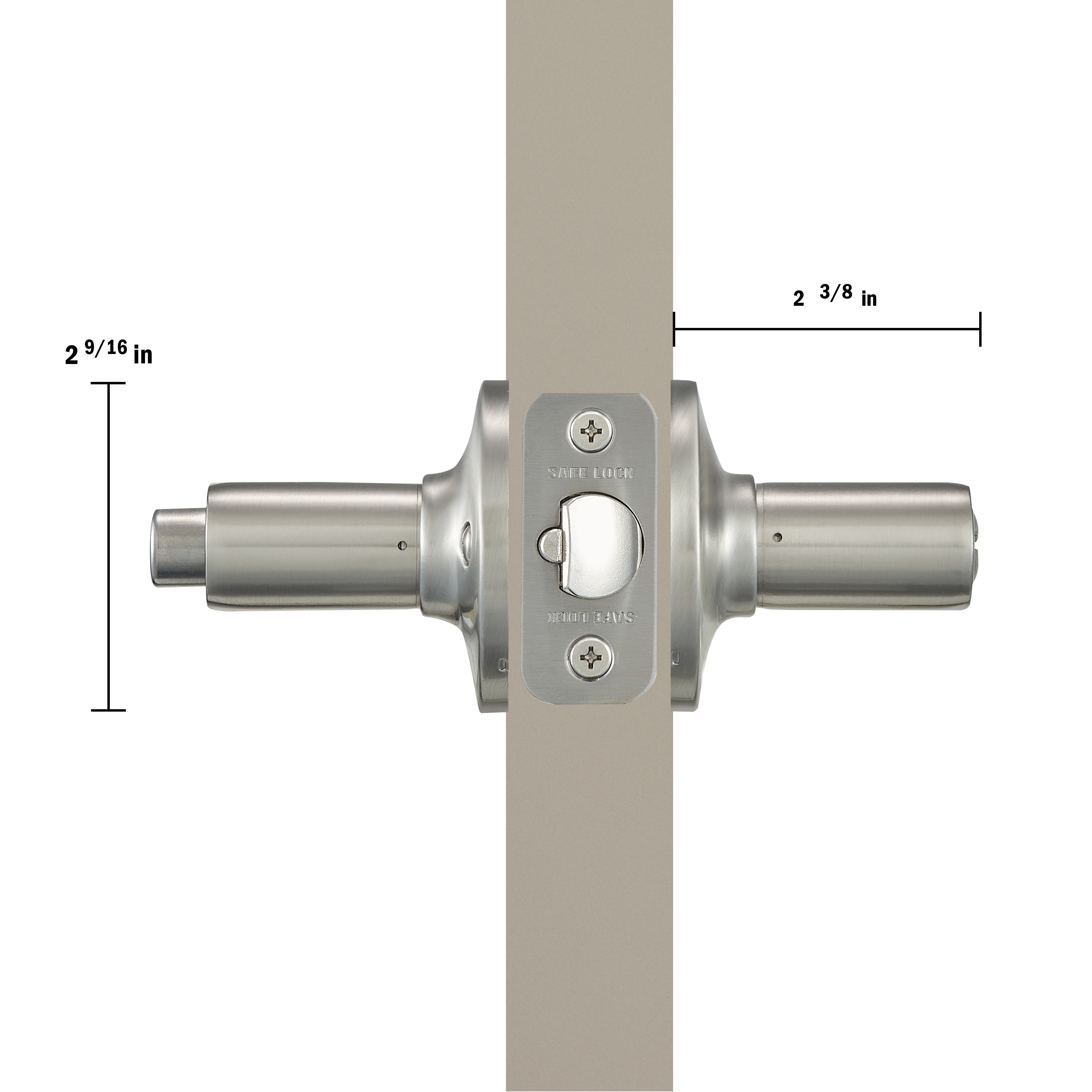 Safe Lock - Winston Lever - Satin Nickel