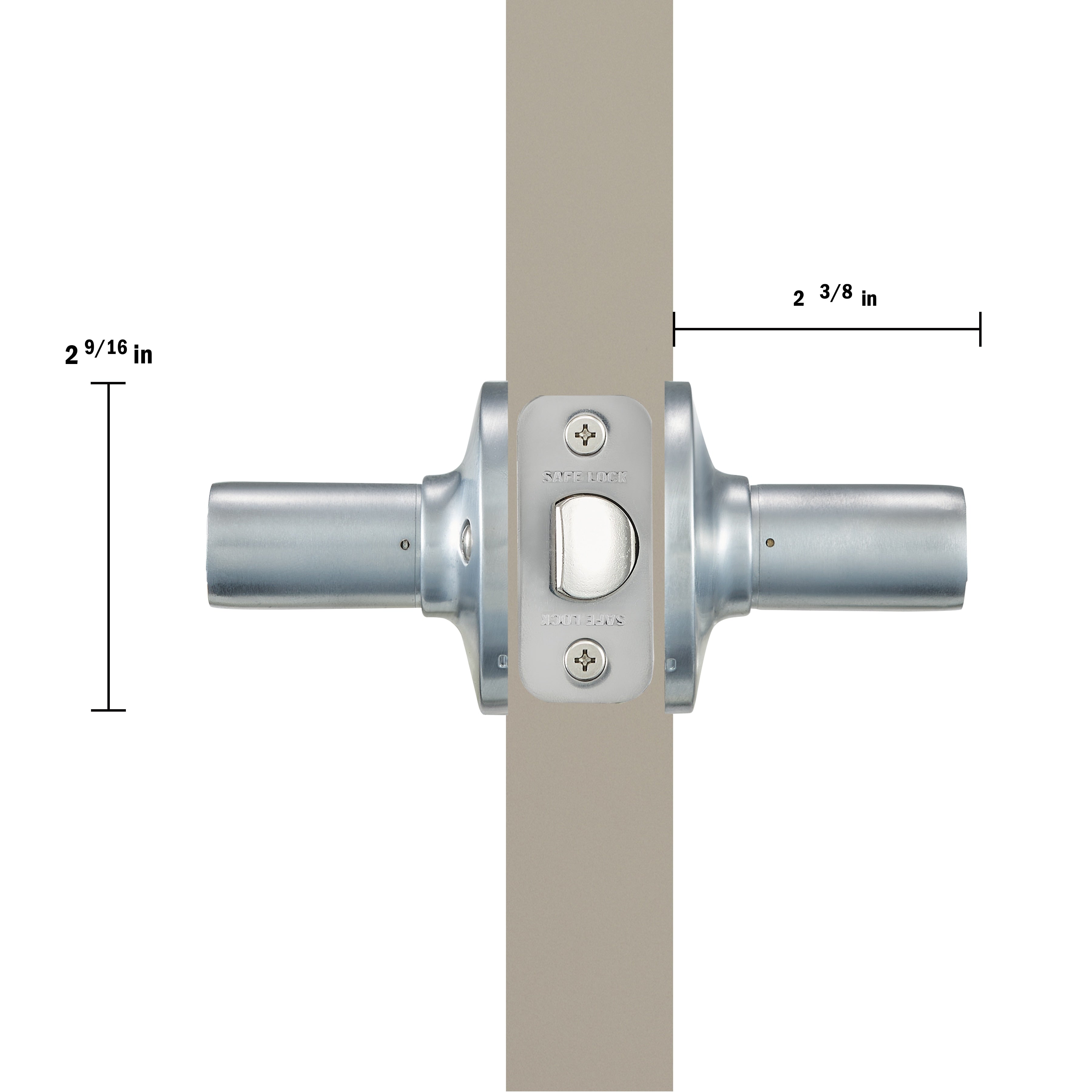 Safe Lock - Winston Lever - Satin Chrome