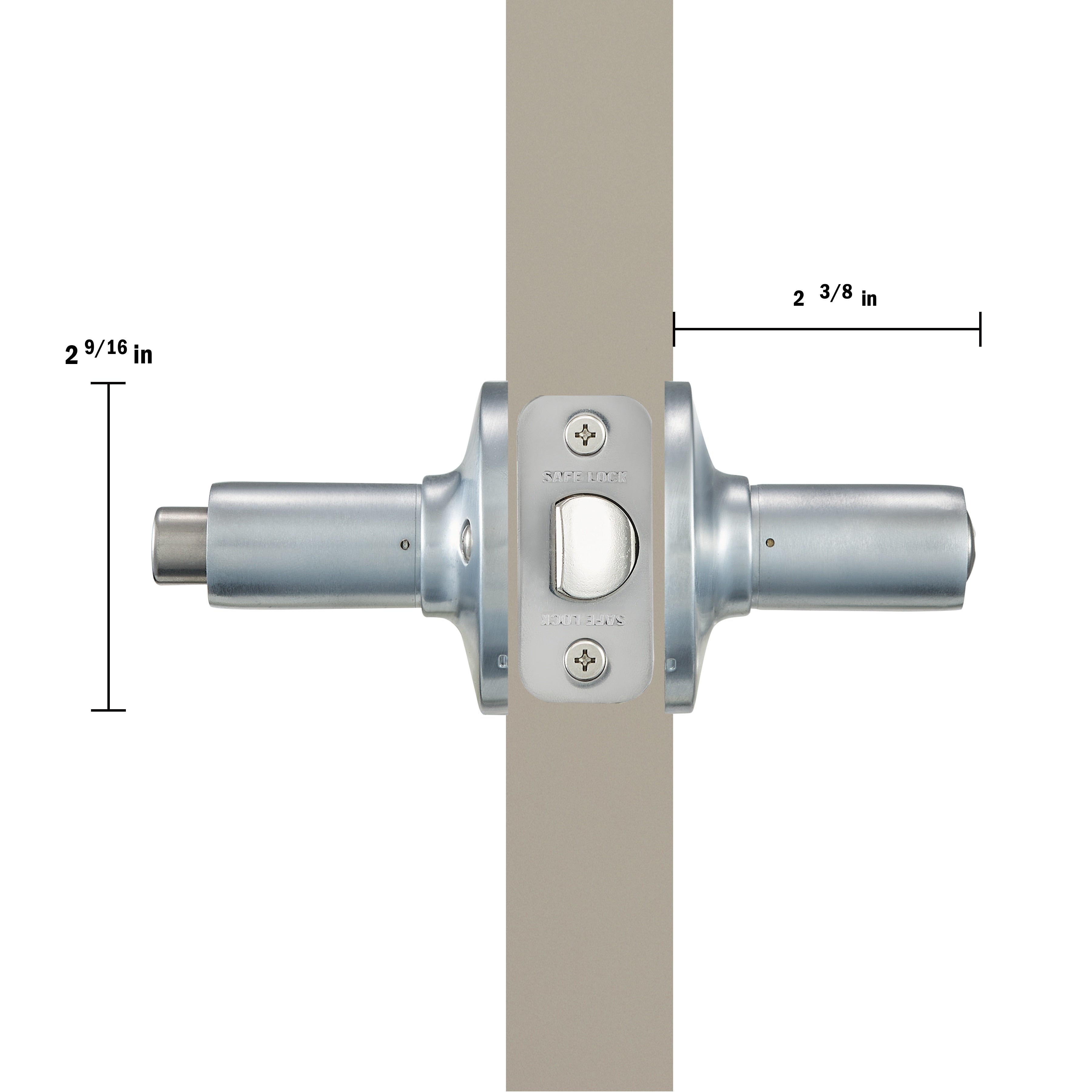 Safe Lock - Winston Lever - Satin Chrome