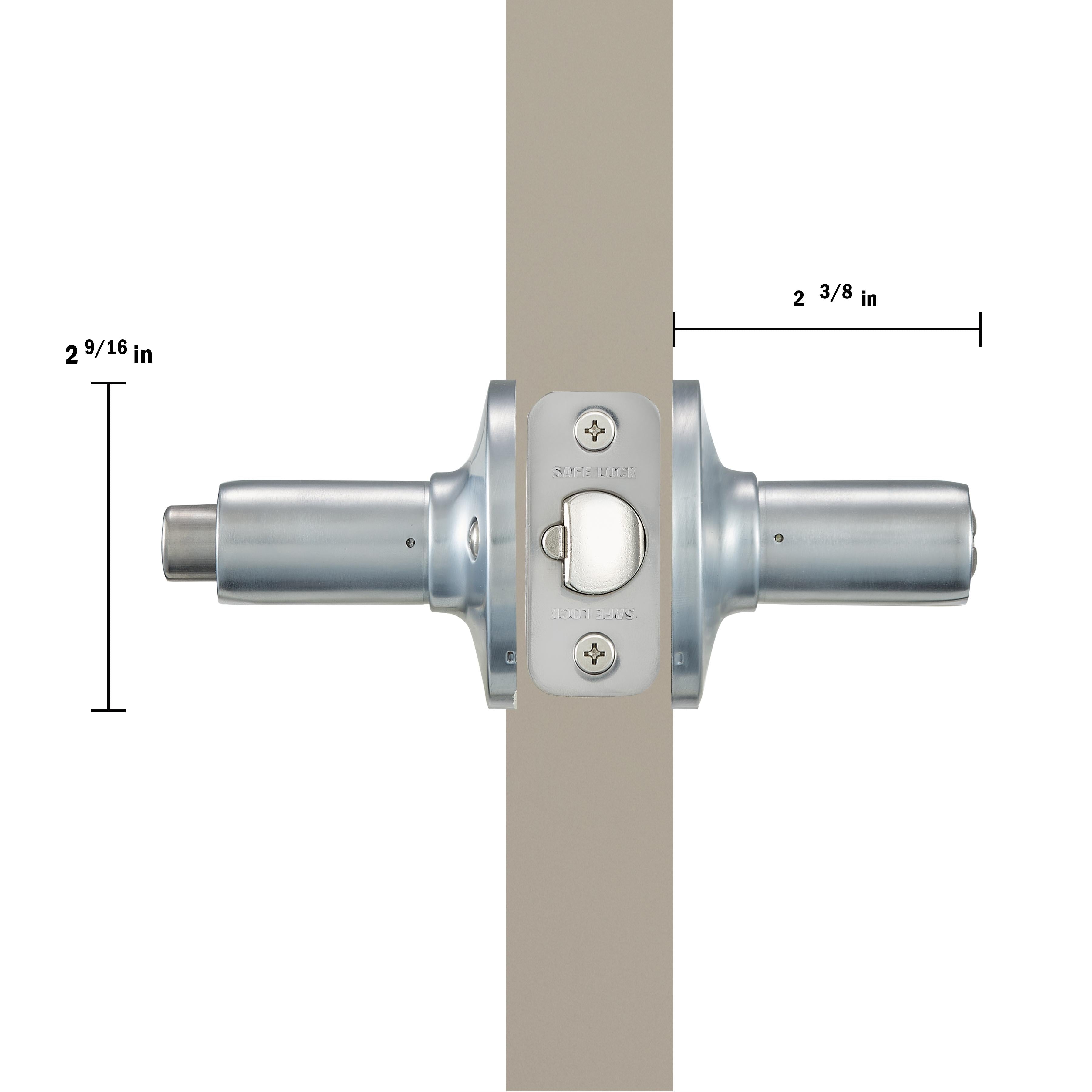 Safe Lock - Winston Lever - Satin Chrome