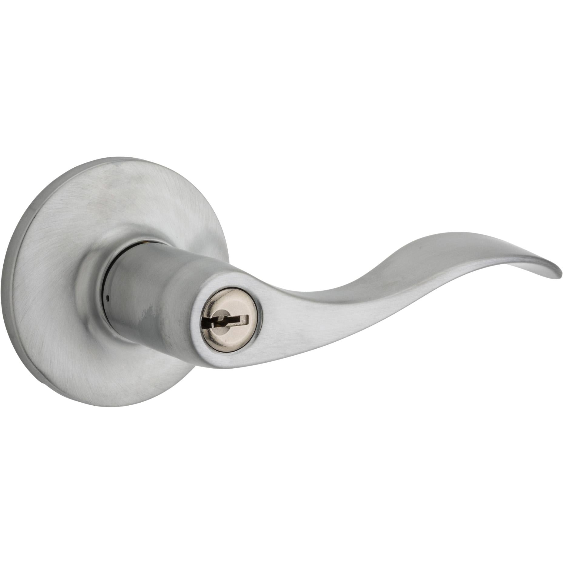 Safe Lock - Layton Lever - Satin Chrome