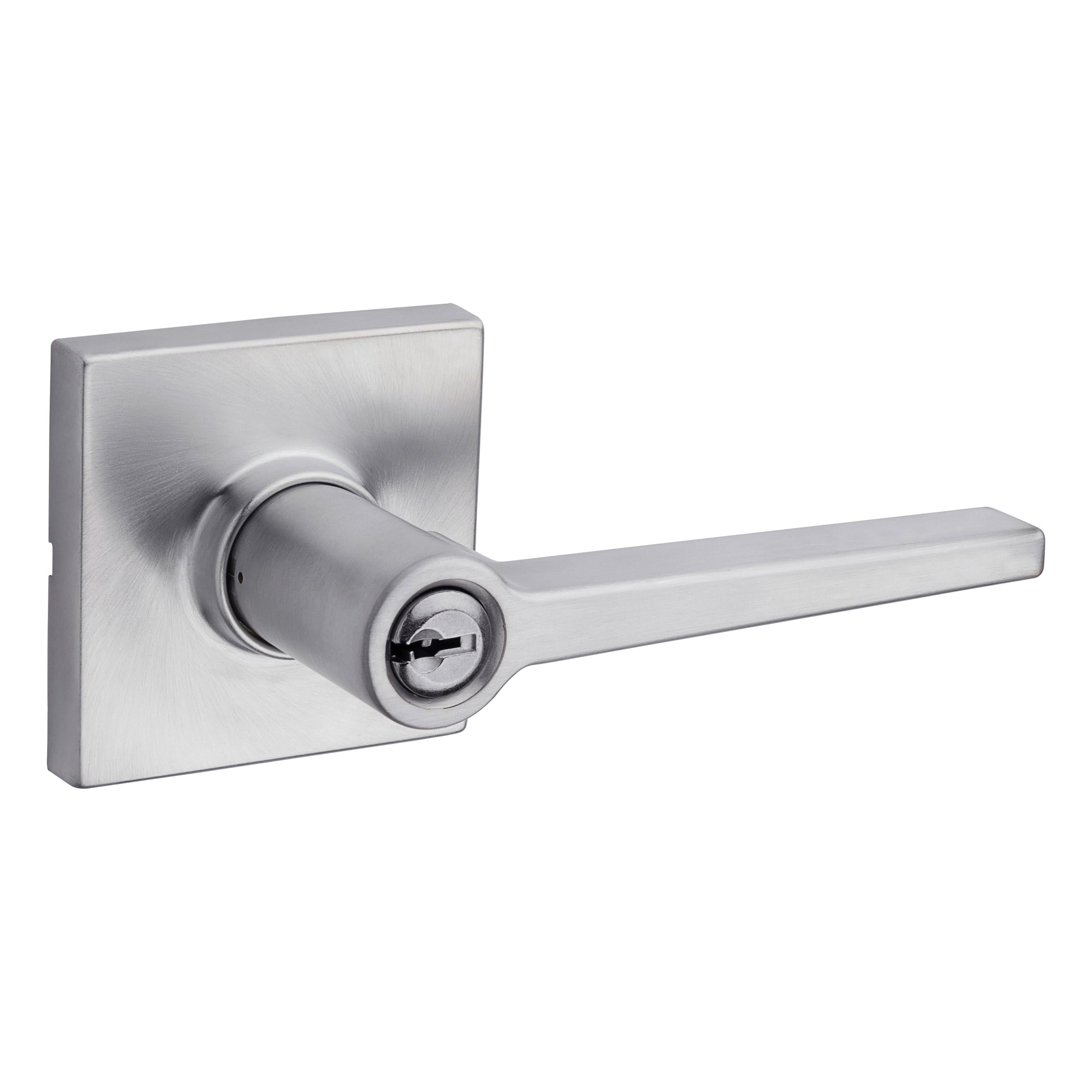 Safe Lock - Daylon Square Rose Lever - Satin Chrome