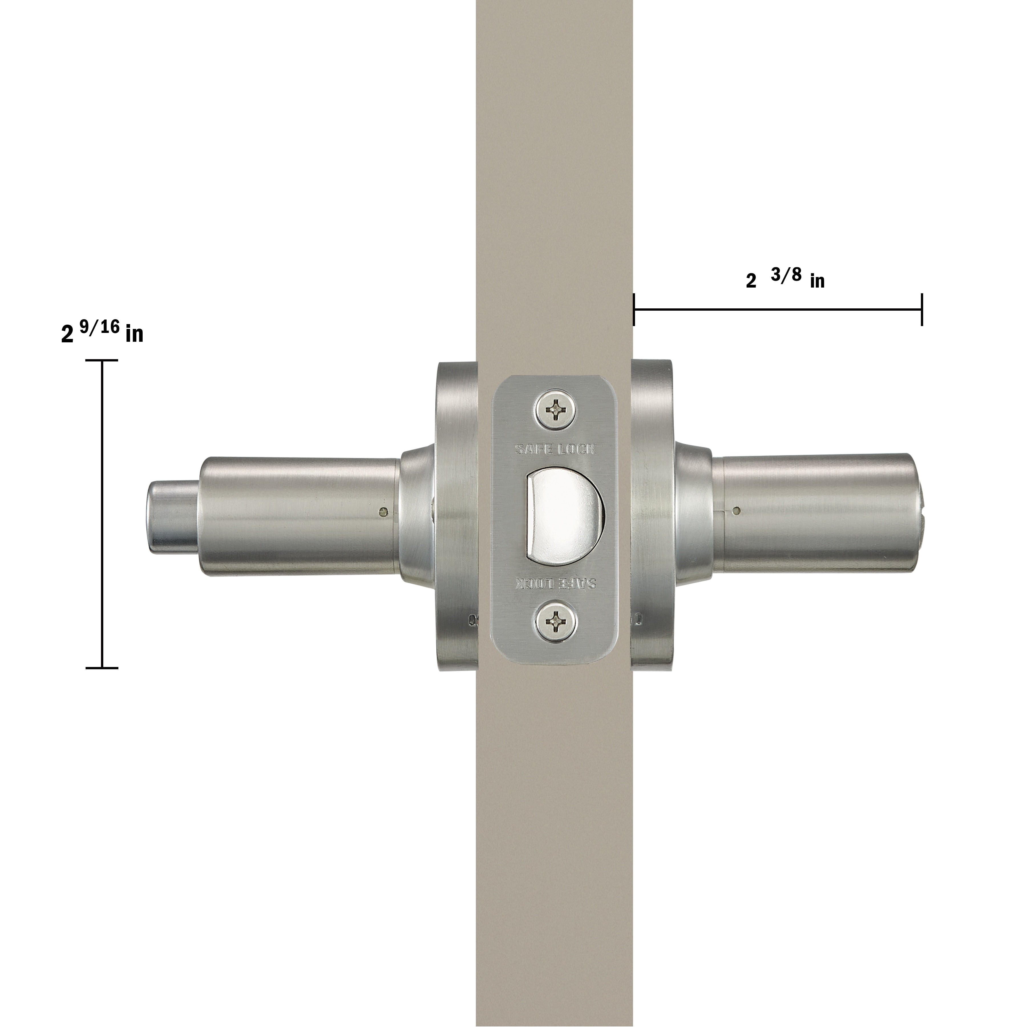 Safe Lock - Daylon Lever - Satin Nickel