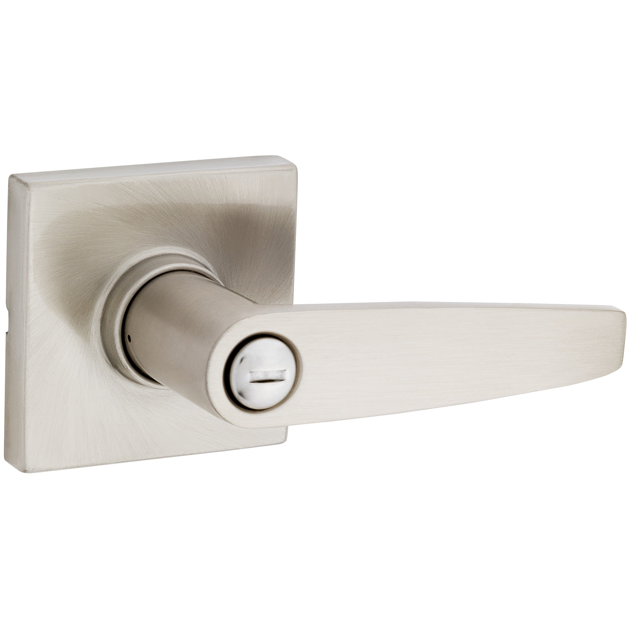 Safe Lock - Winston Square Rose Lever - Satin Nickel