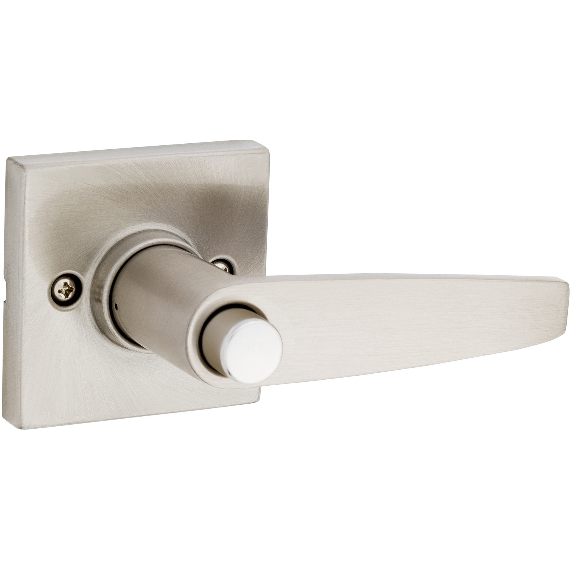 Safe Lock - Winston Square Rose Lever - Satin Nickel