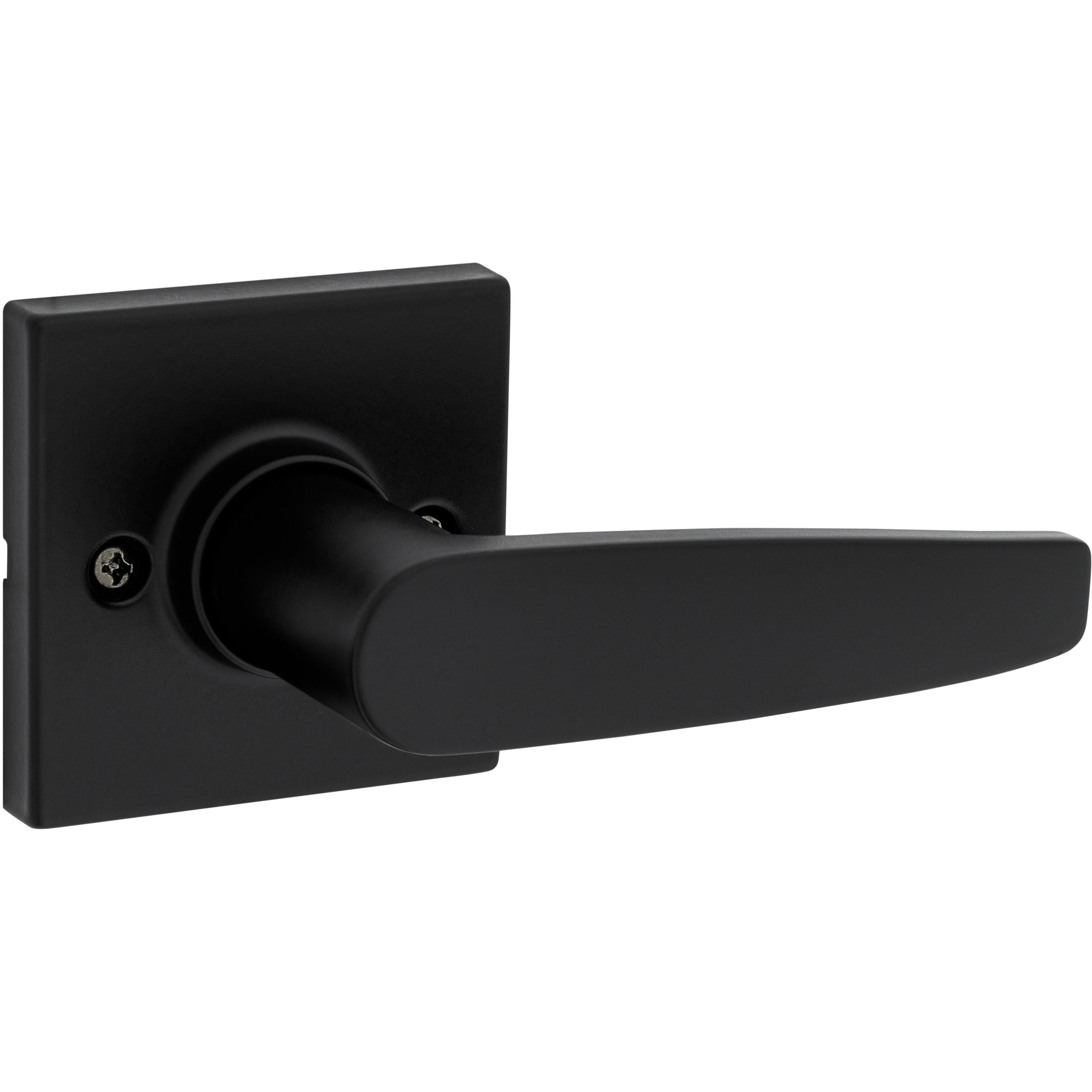 Safe Lock - Winston Square Rose Lever - Matte Black