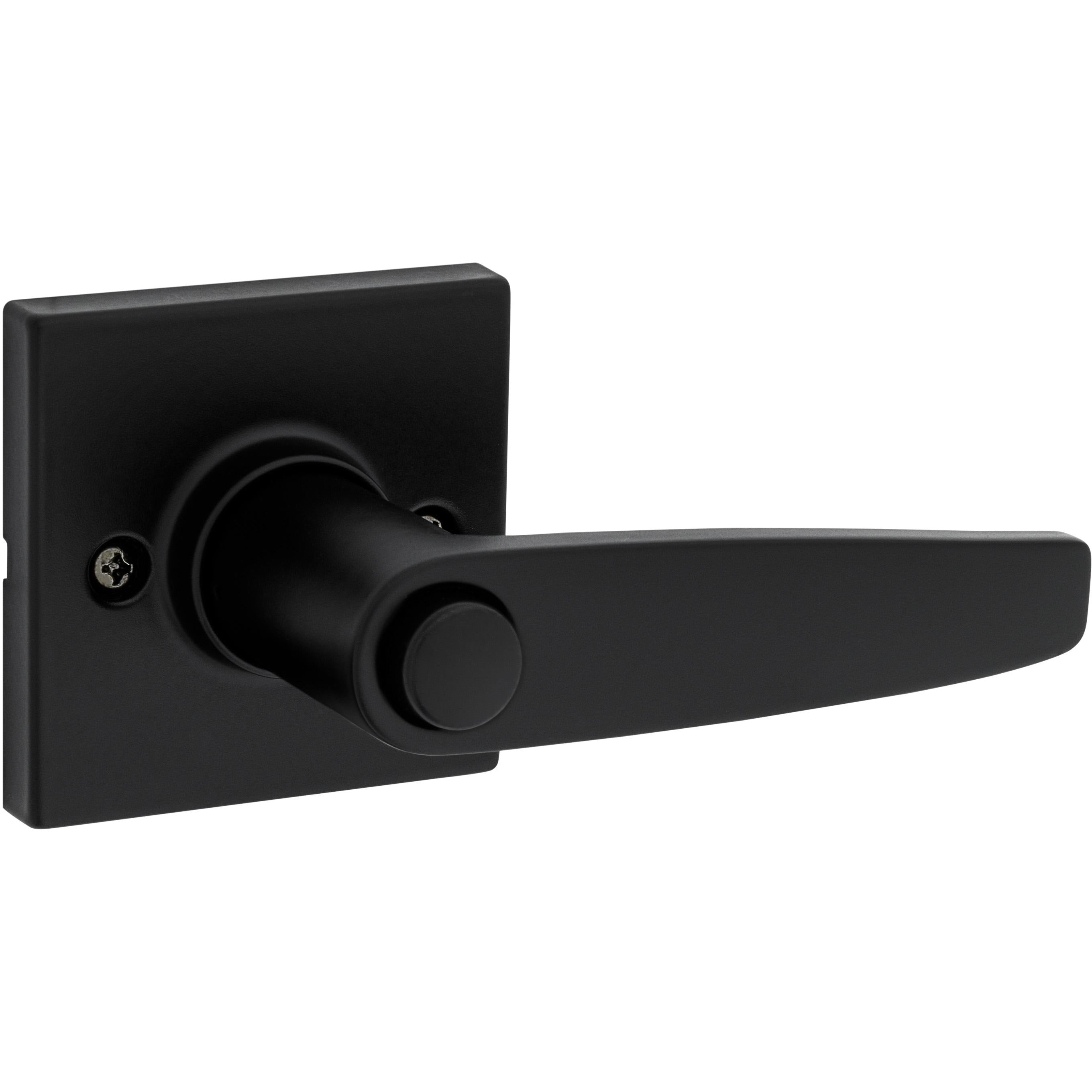 Safe Lock - Winston Square Rose Lever - Matte Black