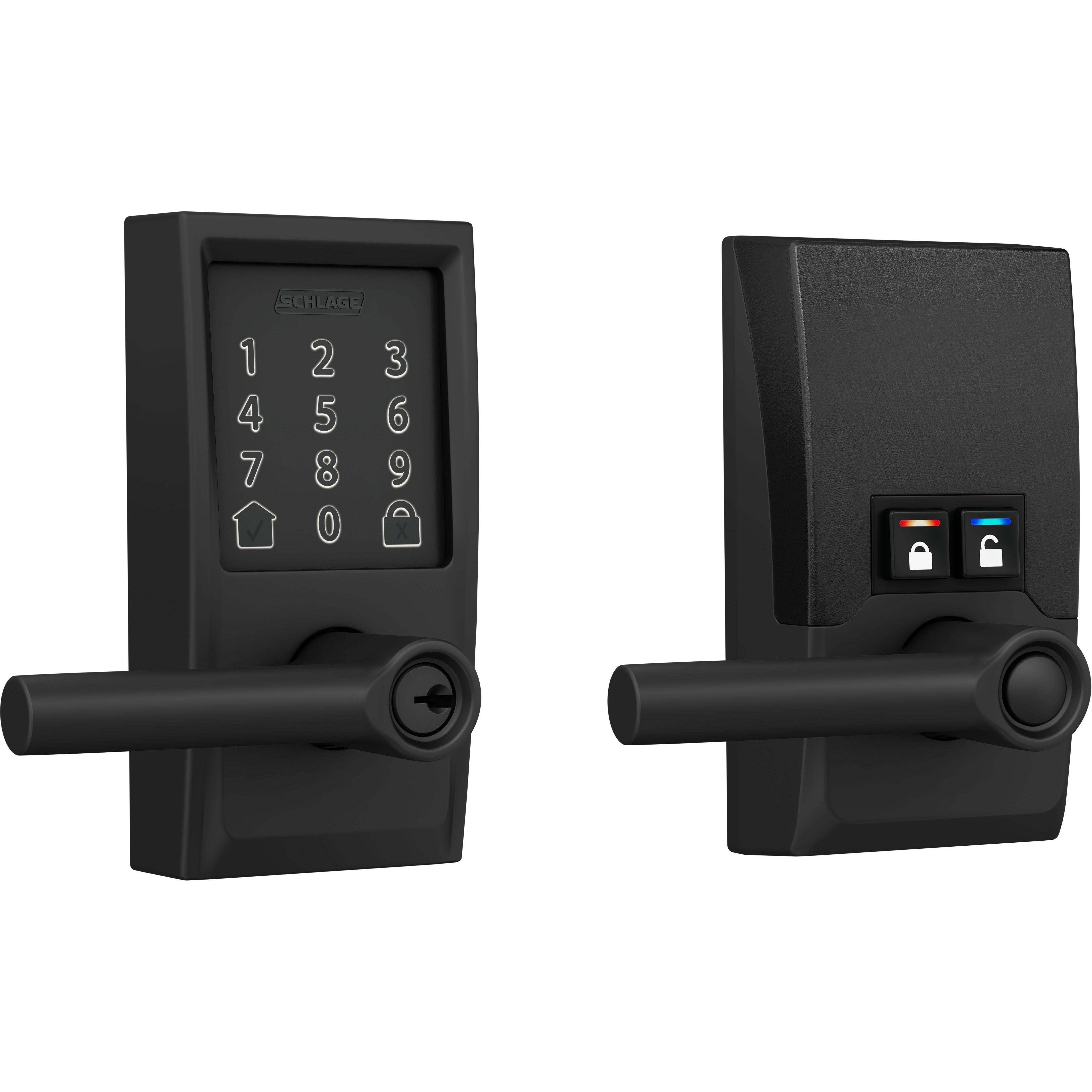 Encode Smart WiFi Lever with Broadway Lever and Century Trim