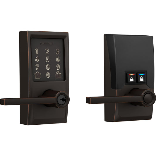 Encode Smart WiFi Lever with Latitude Lever and Century Trim