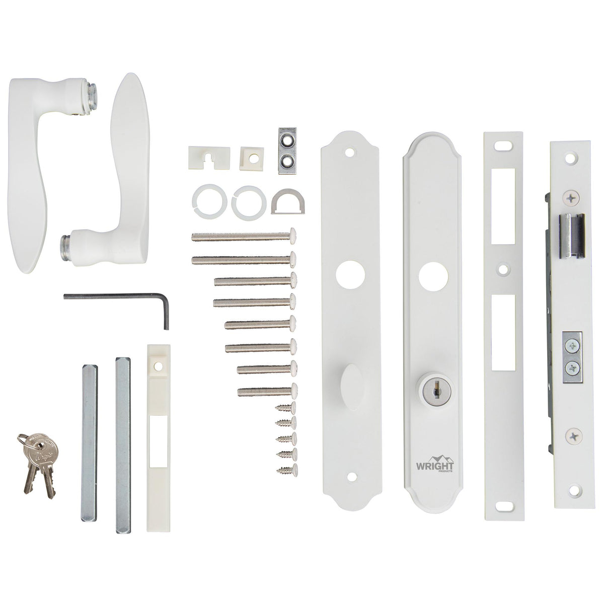 VMT115 Serenade Mortise Keyed Lever Latch with 1-Cyl Deadbolt - White
