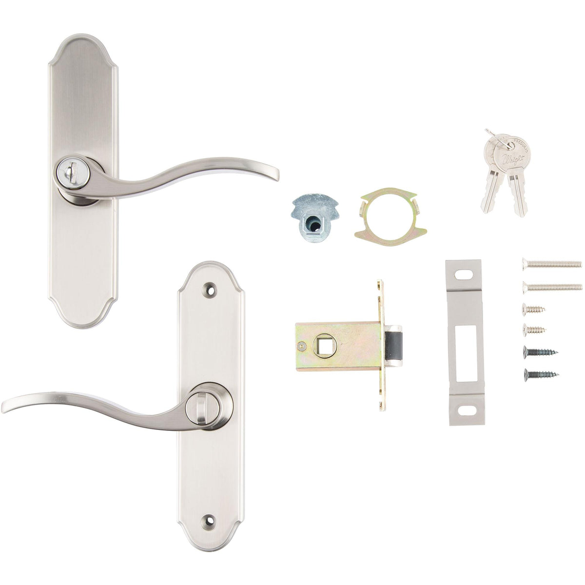 VMT112 Serenade Mortise Leverset for Wood Core Door - Satin Nickel