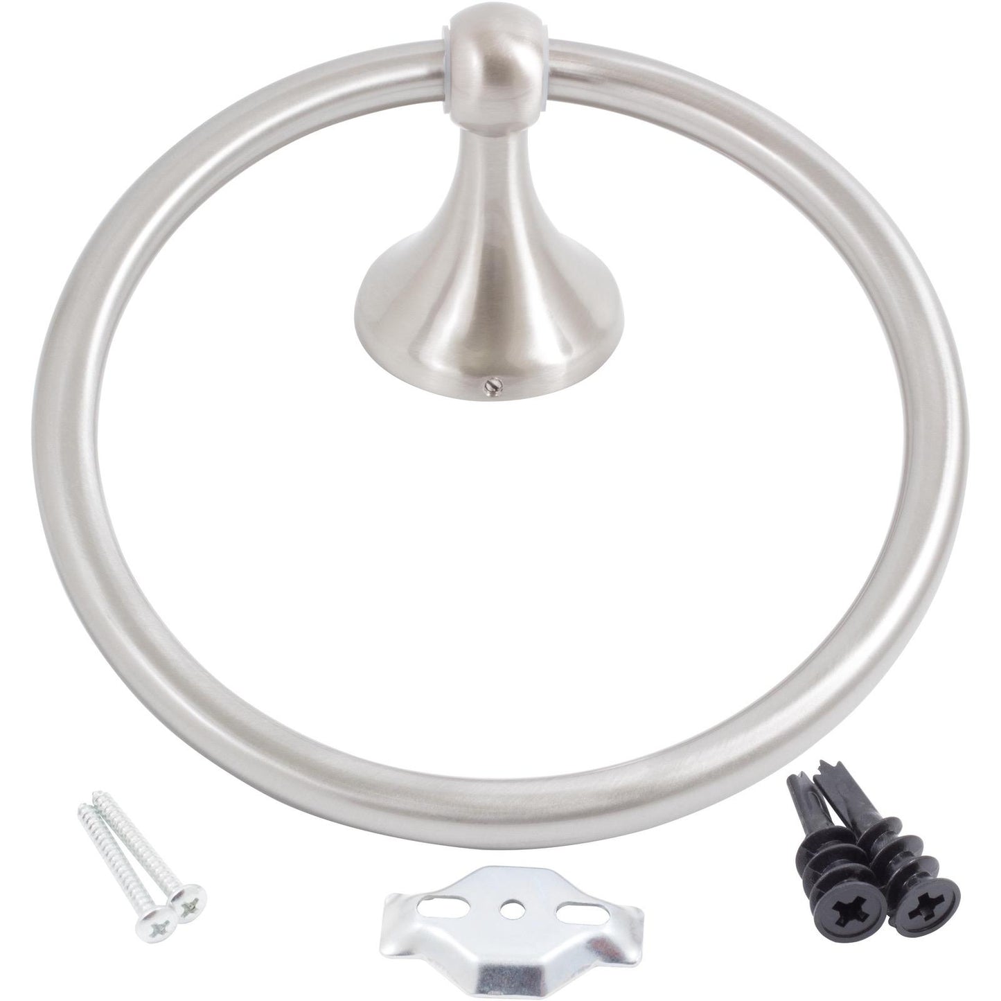 Stone Harbor Hardware Coastal Towel Ring, Satin Nickel