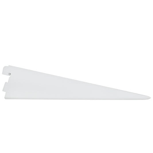 Stone Harbor Hardware Double Track Shelf Bracket for Wood Shelf, 9 Inches, White