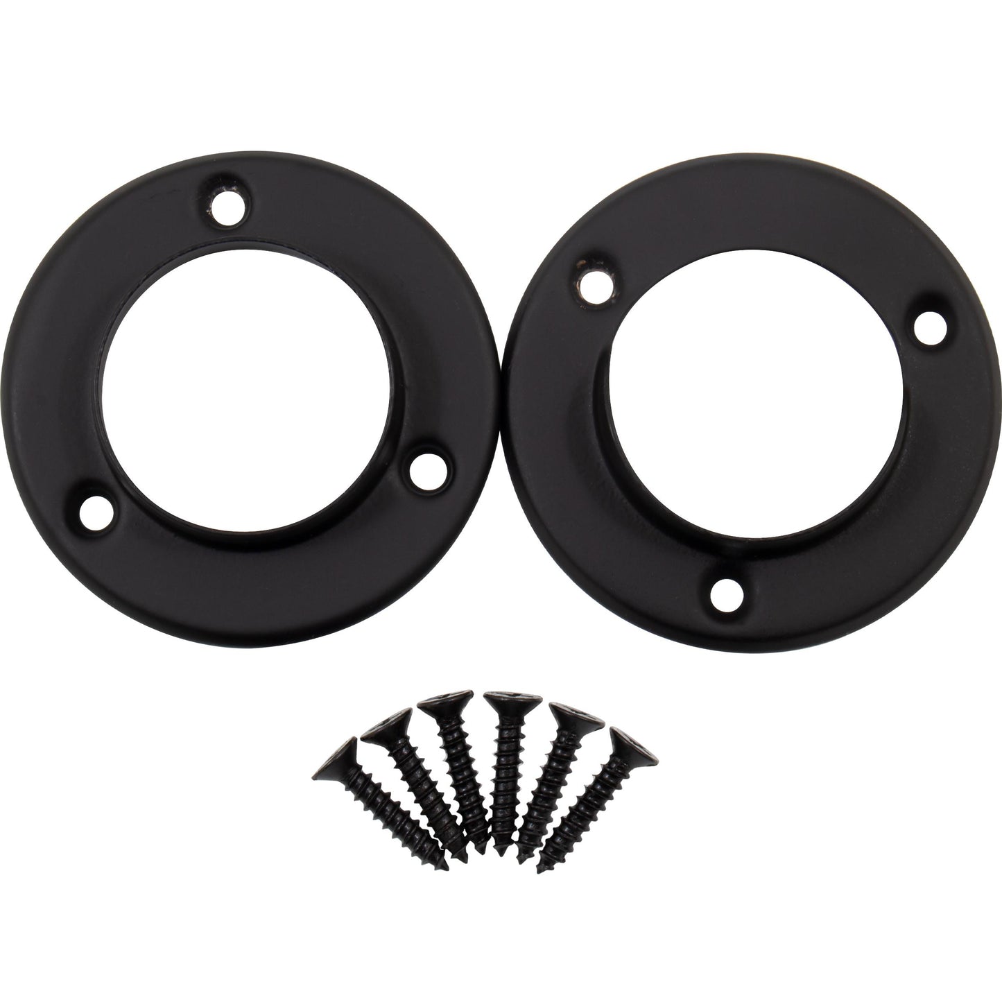 Stone Harbor Hardware Pole Sockets, Fits Poles up to 1 3/8" Diameter, Matte Black