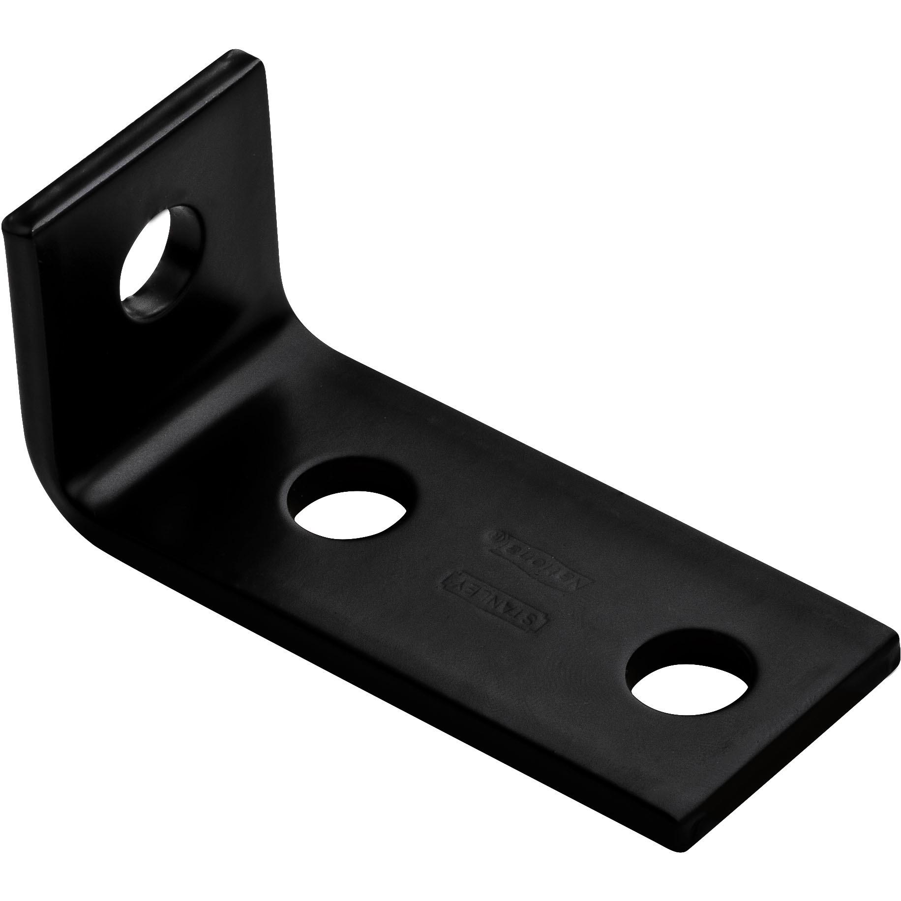 1152BC 3-1/2" x 1.6" x 1.5" x 3/16" Offset Corner Brace - Black