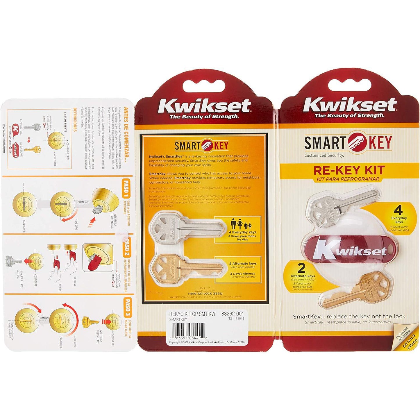 Kwikset 83262-001 SmartKey Re-keying Kit