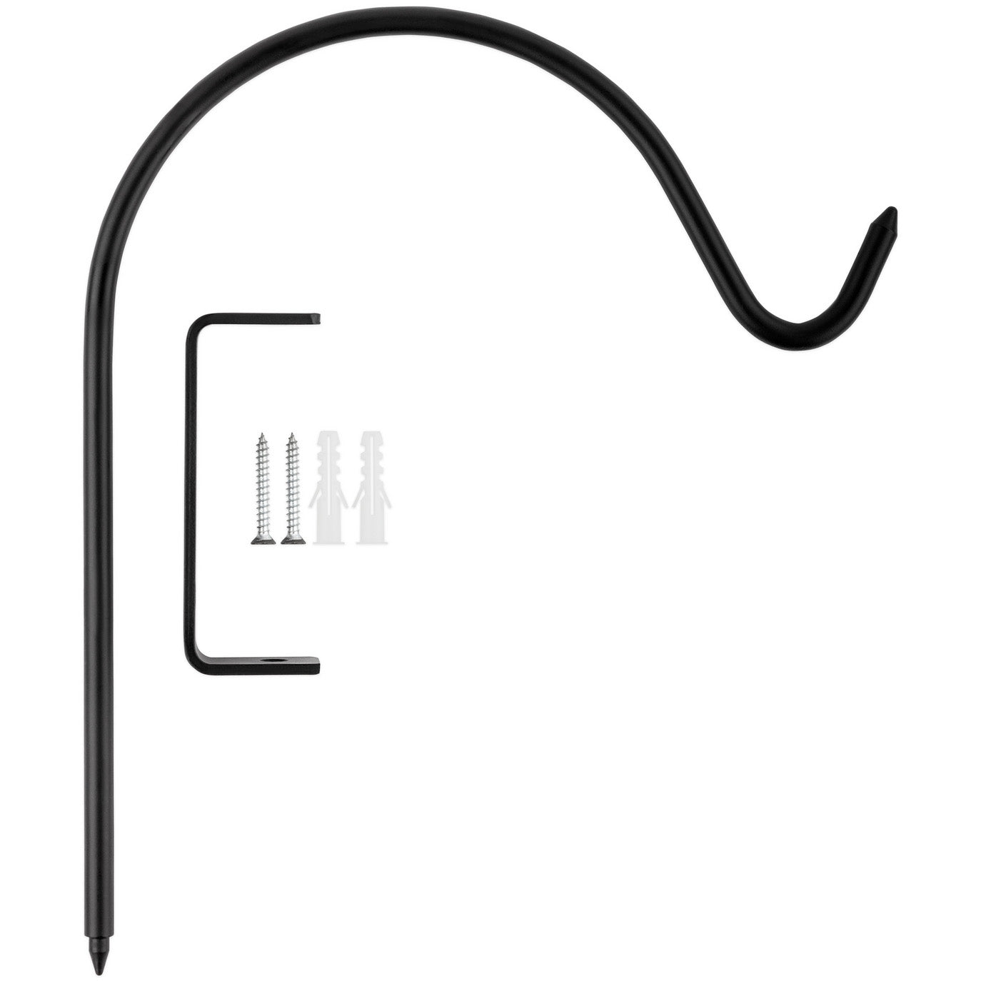 V2643 Hanging Curved Plant Hanger - Black