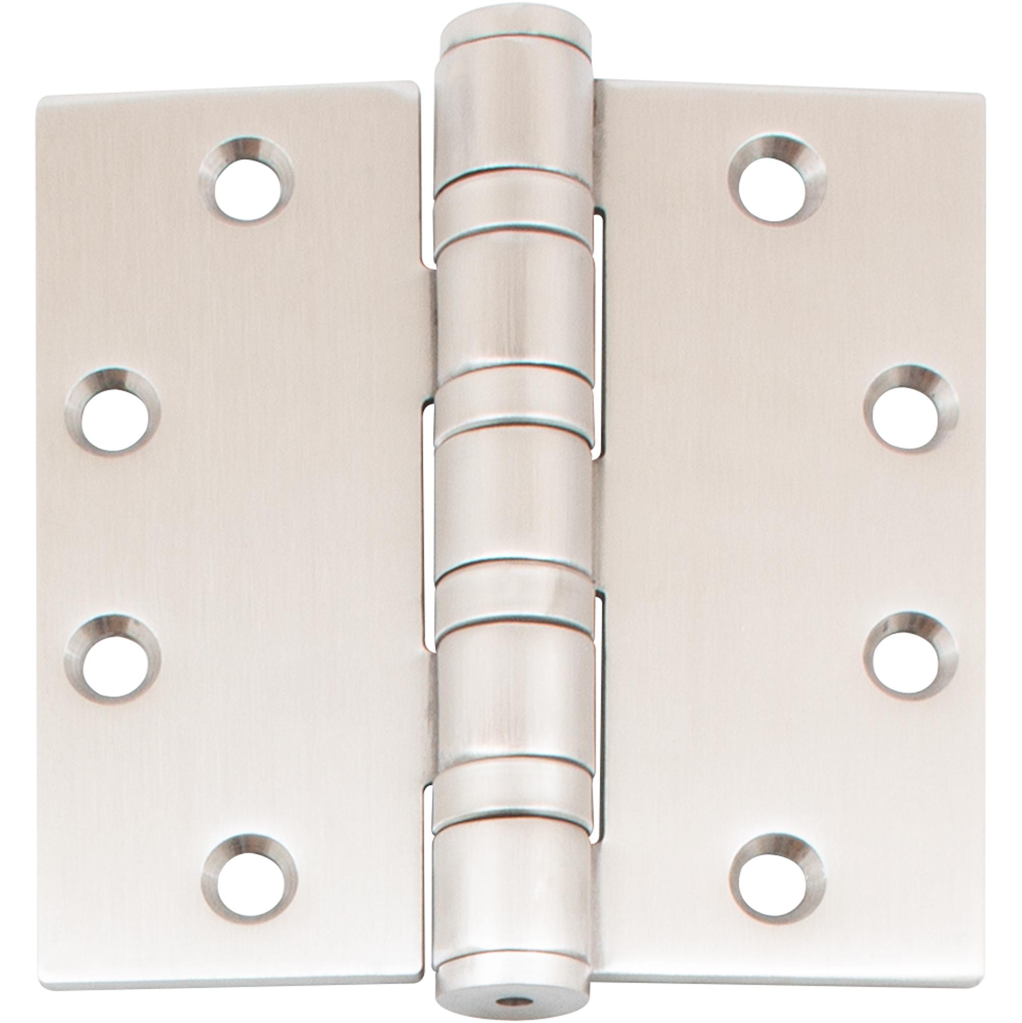 Heavy-Duty Commercial Grade Ball Bearing Hinge, 4-1/2 Inches, Square Corner, .180 Gauge