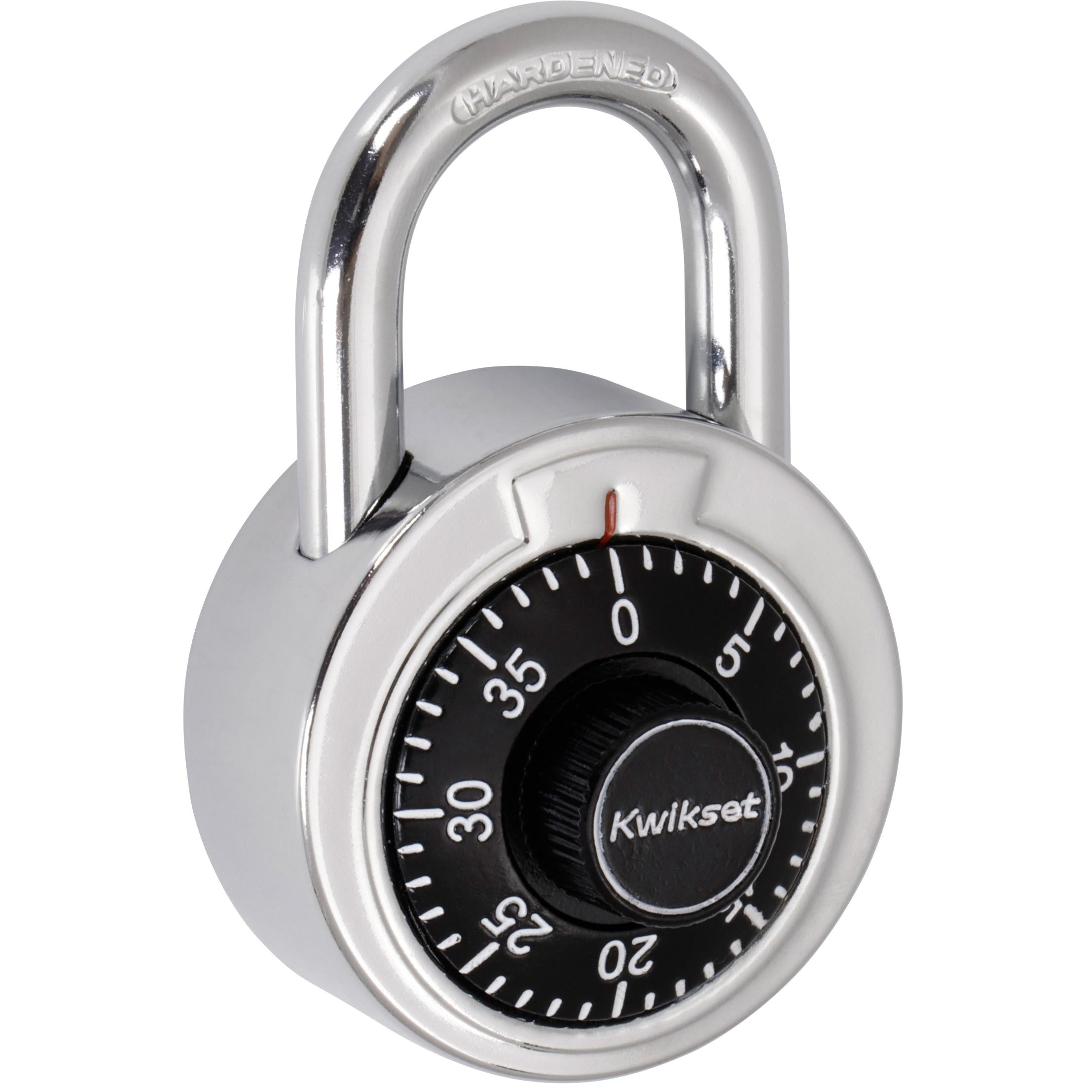 Kwikset 2" Combination Dial Padlock with 13/16" Shackle, Black