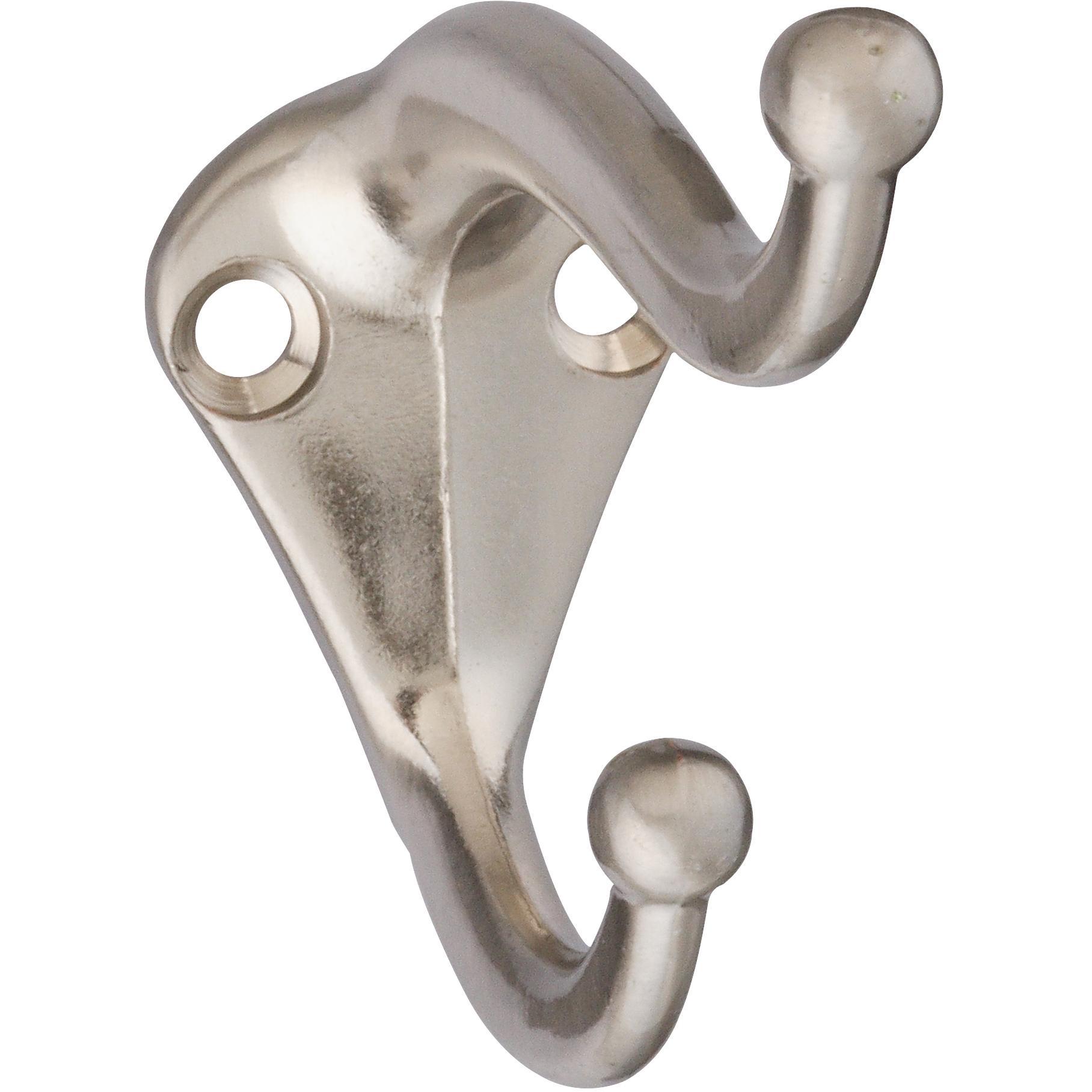 V160 Coat & Hat Hook 2/pk - Satin Nickel