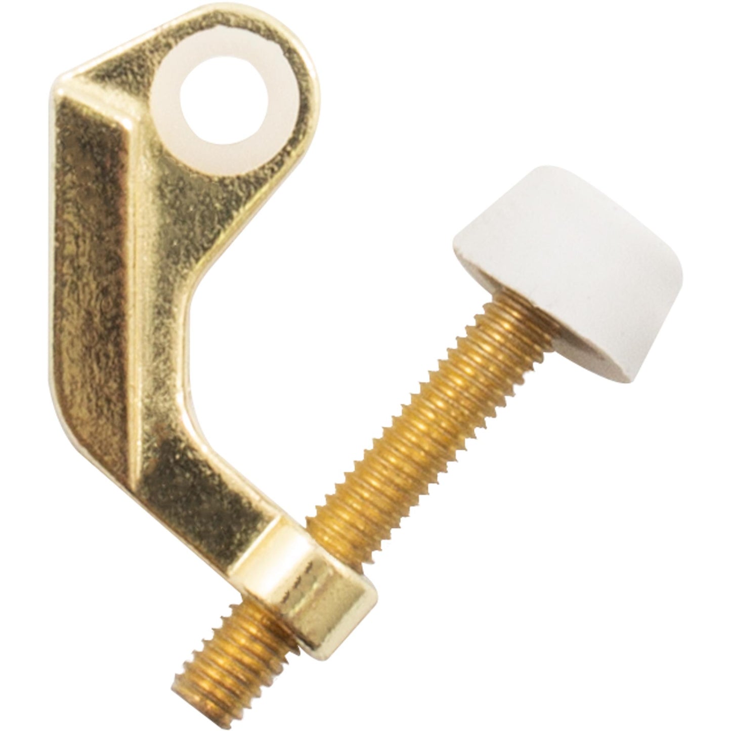Stone Harbor Hardware Door Protector Hinge Pin Door Stop with Colored Tips, Polished Brass
