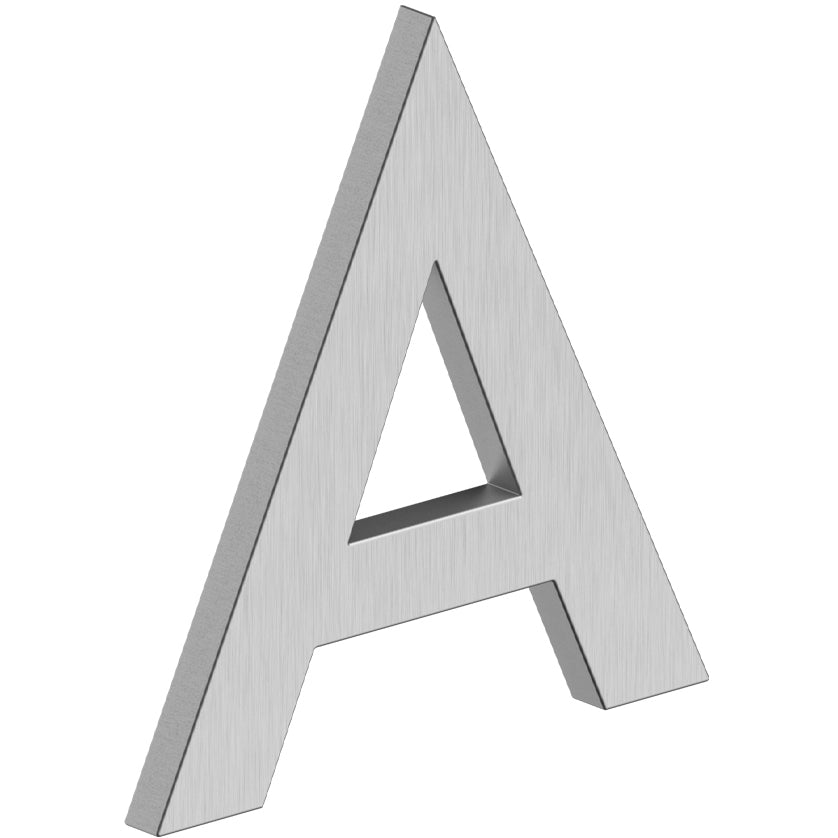 Deltana RNB-AU32D 4" B Series Letter A with Risers - Stainless Steel