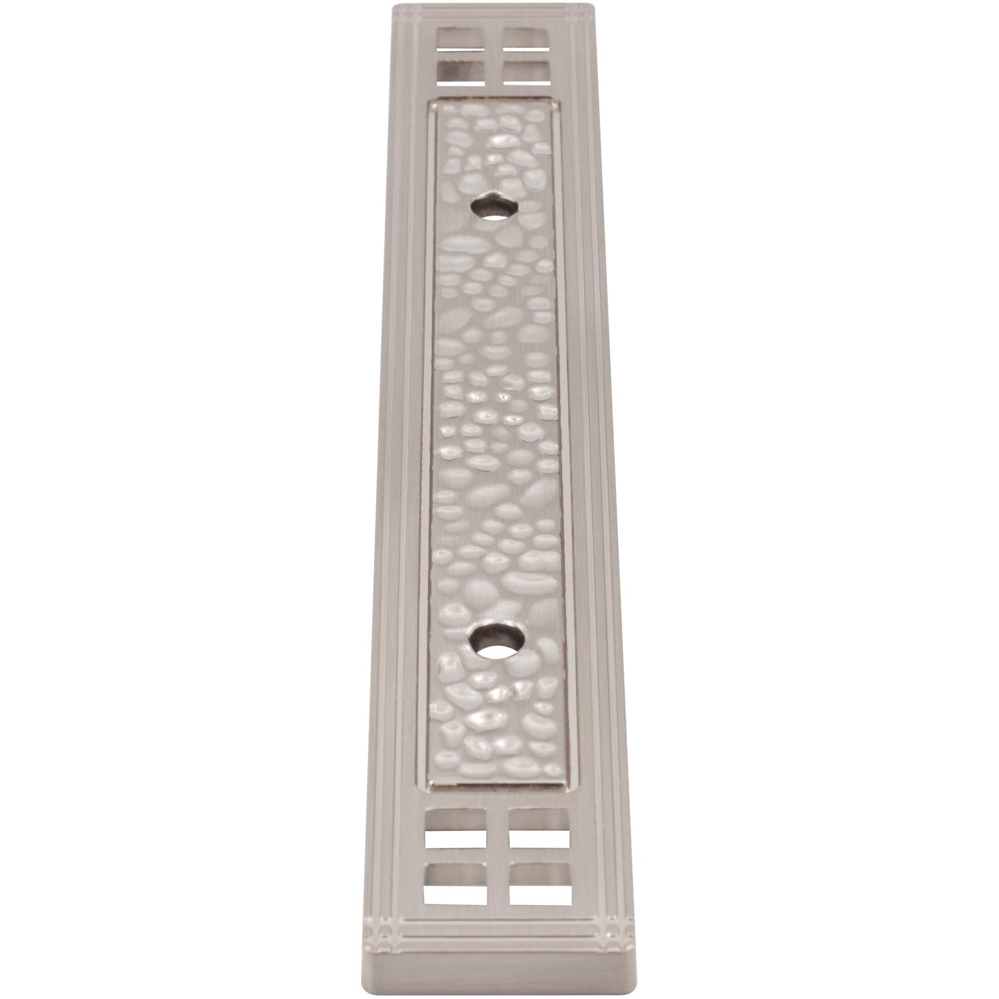 Stone Harbor Hardware Arts & Crafts Cabinet Pull Backplate, 3" Center-to-Center, Satin Nickel