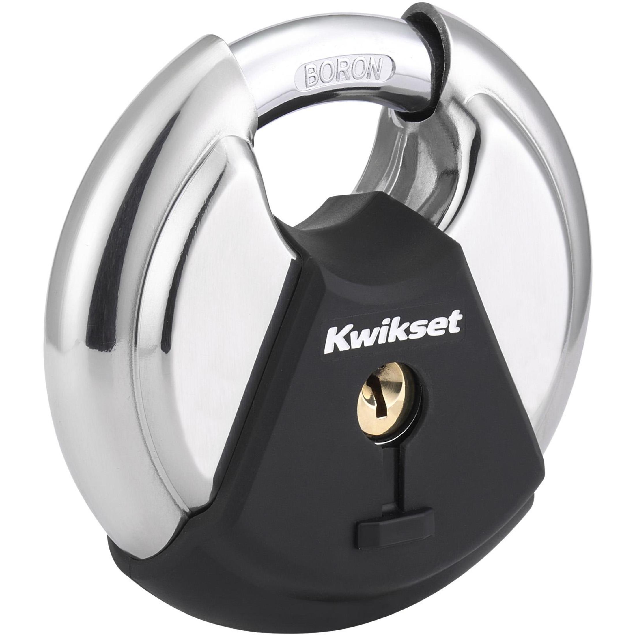 Kwikset 3-1/8" Discus Padlock with 11/16" Shackle