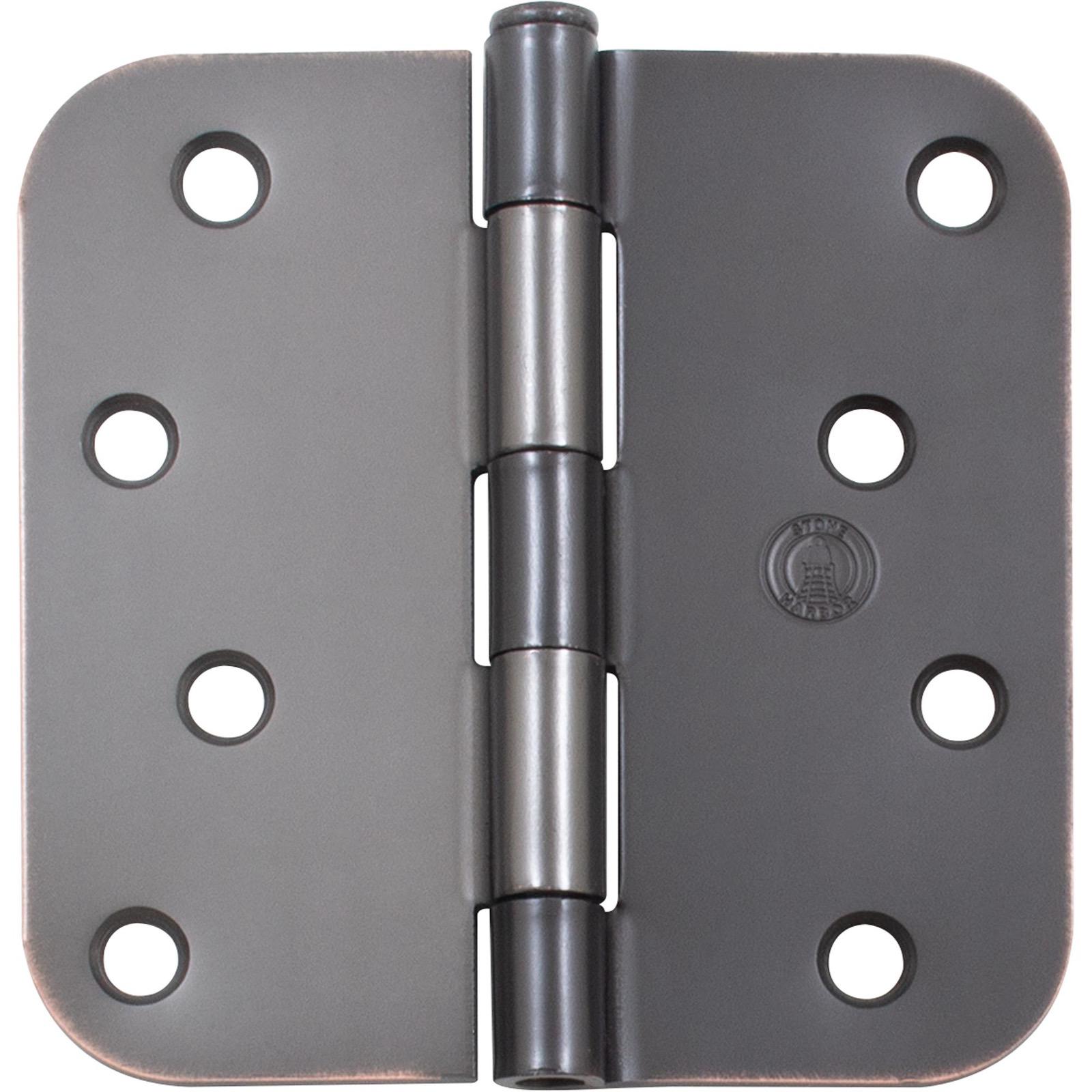 Stone Harbor Hardware Standard Hinge, 4 Inches, 5/8" Radius Corner, Bulk Pack (100 Each), Vintage Bronze