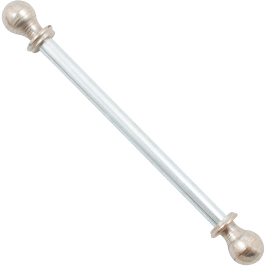 Stone Harbor Hardware Hinge Pin with Ball Caps for 3-1/2" Hinges, 1-Pack, Satin Nickel