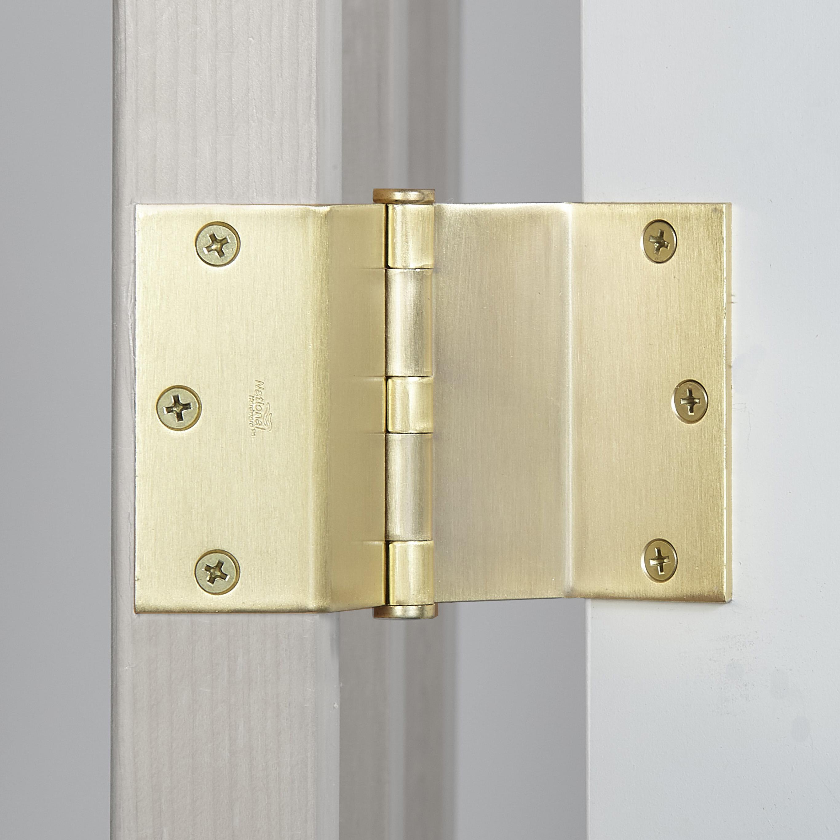 DPBF248 3-1/2" SQR Swing Clear Hinge 1/pk - Satin Brass