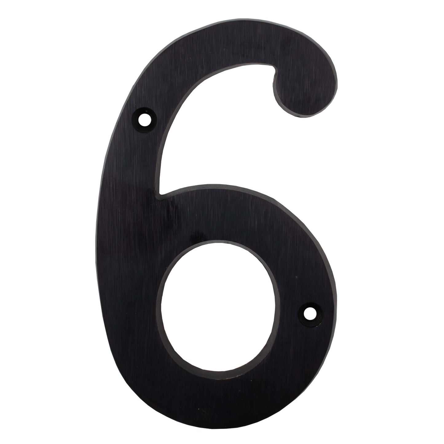 Stone Harbor Hardware Heavy-Duty House Numbers, #6, 4 Inches, Matte Black