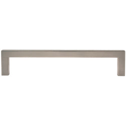 Stone Harbor Hardware Contemporary Square Cabinet Pull, 160 Millimeters, Zinc Base Material, Satin Nickel