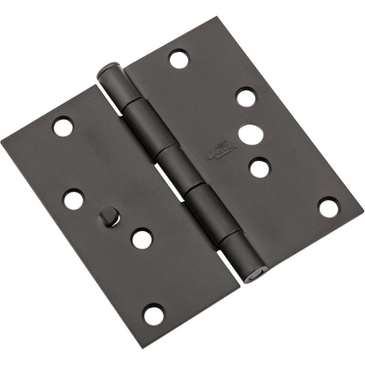 V512 4" SQR Hinge with Security Stud 3/pk - Oil-Rubbed Bronze