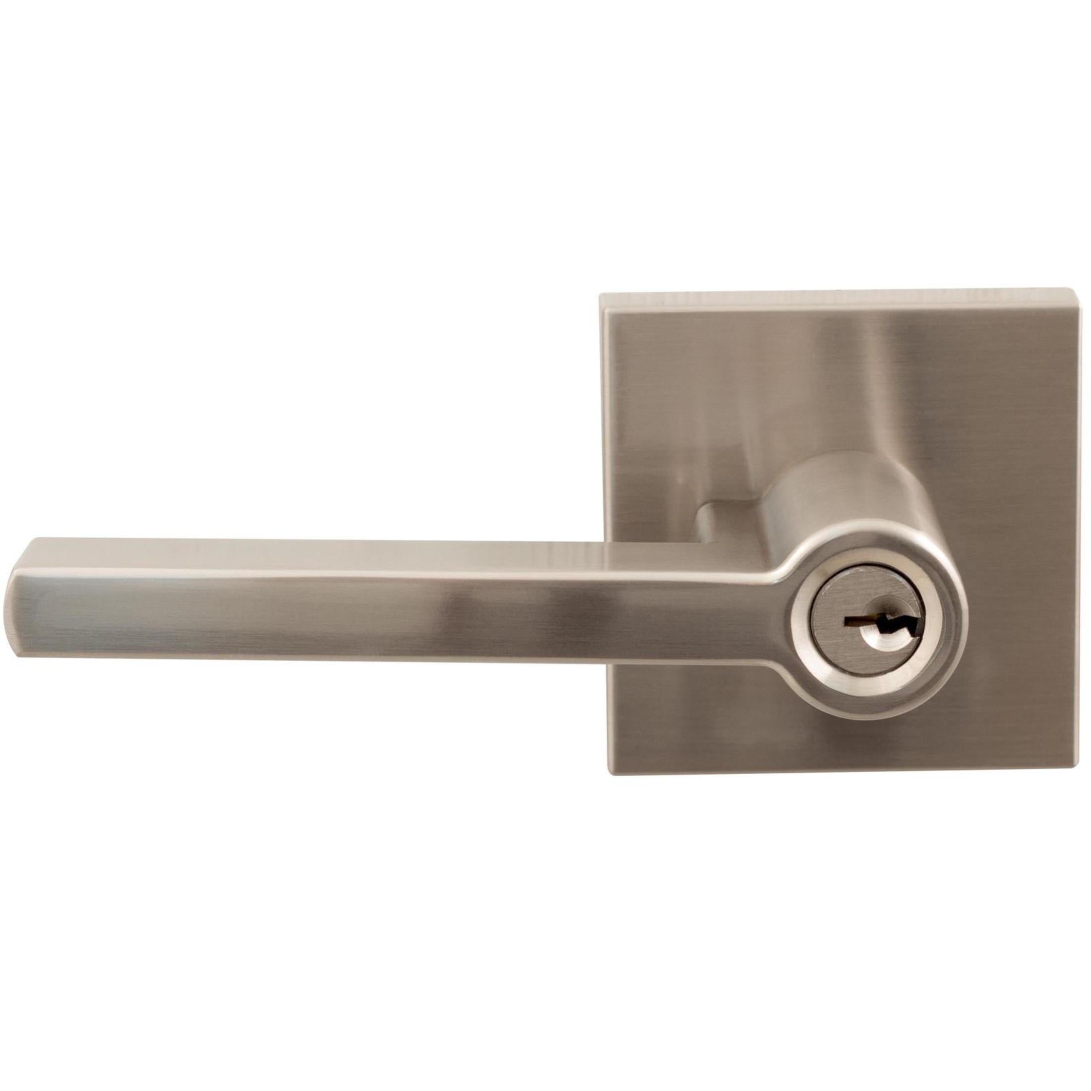 Vienna Door Lever with Square Rosette, Entry Function