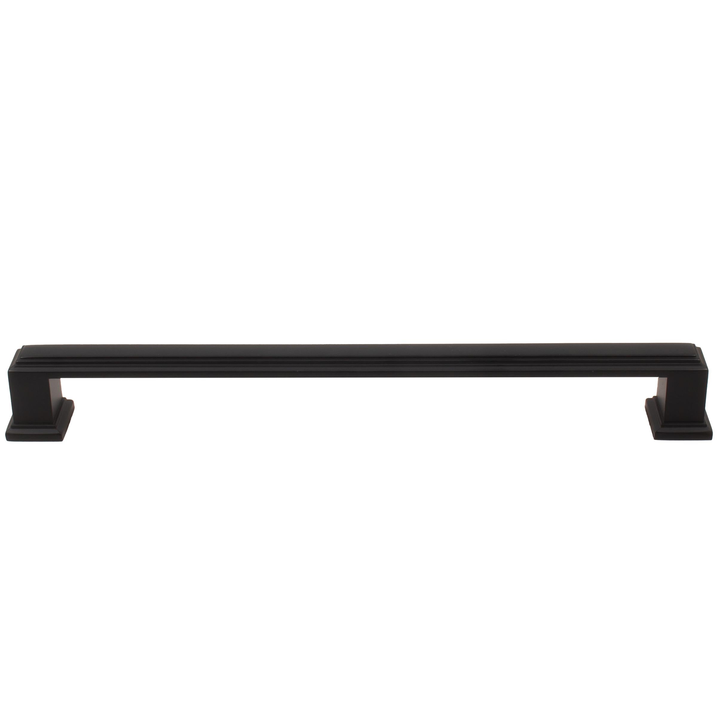 Stone Harbor Hardware Metropolis Cabinet Pull, 192 Millimeters, Matte Black