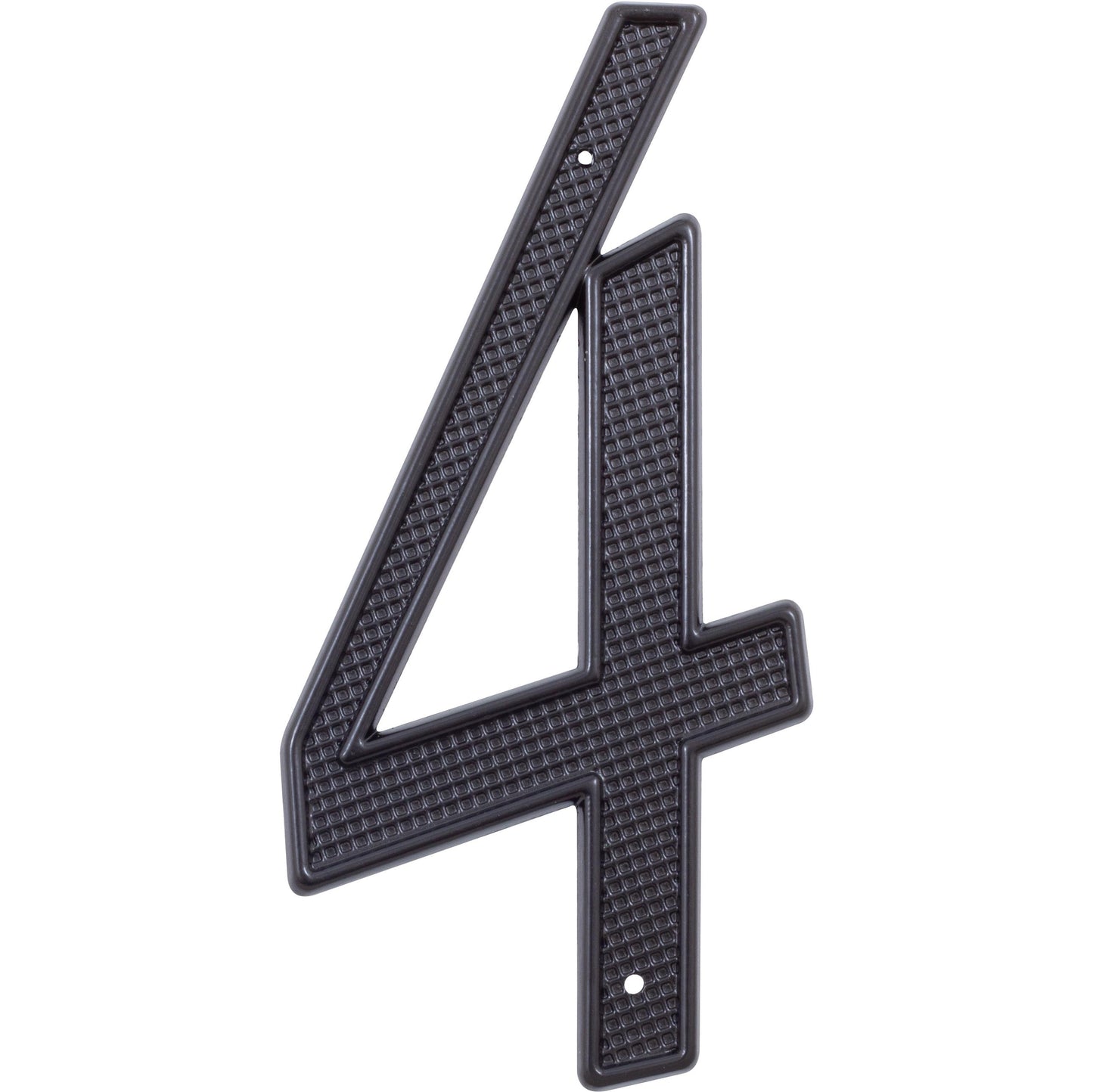 Stone Harbor Hardware Traditional House Number, #4, 4 Inches, Matte Black