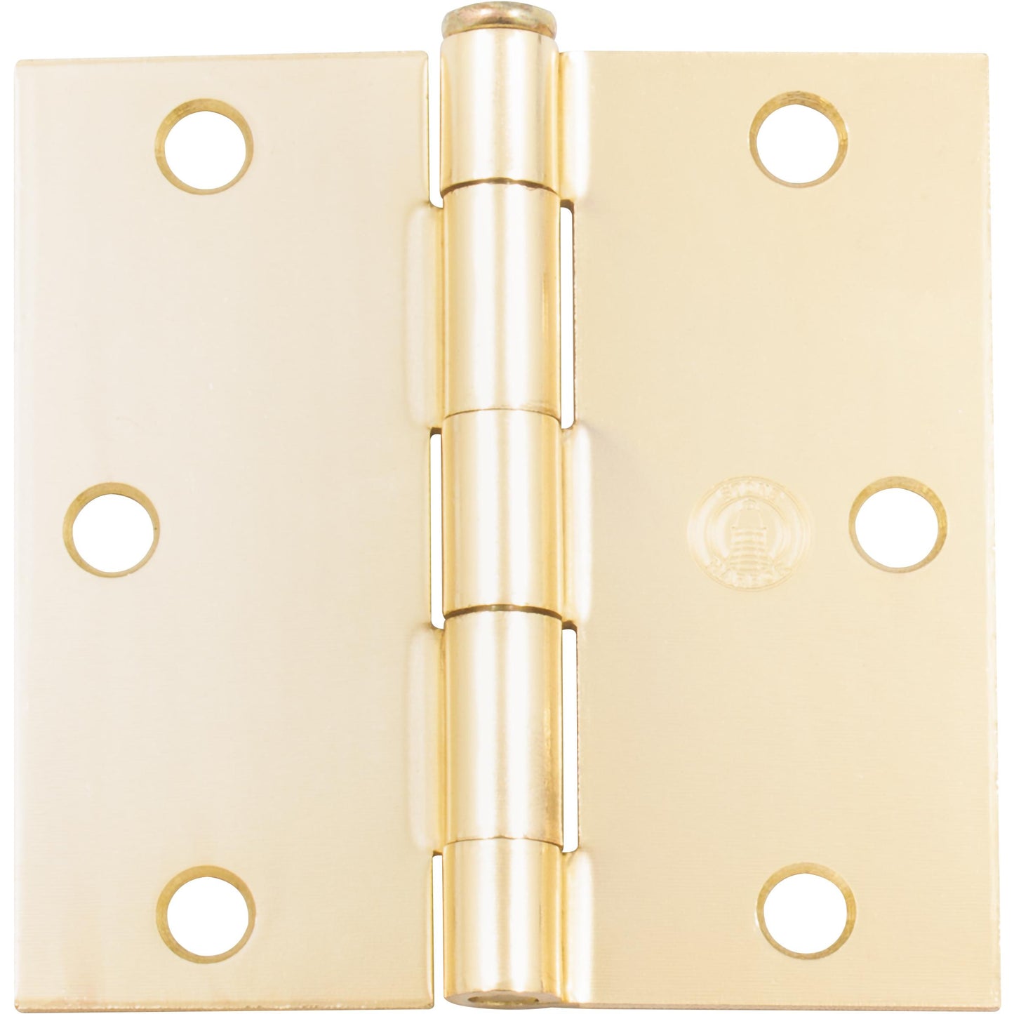 Stone Harbor Hardware 3-1/2" Door Hinges, Square Corner, Polished Brass, 3-Pack