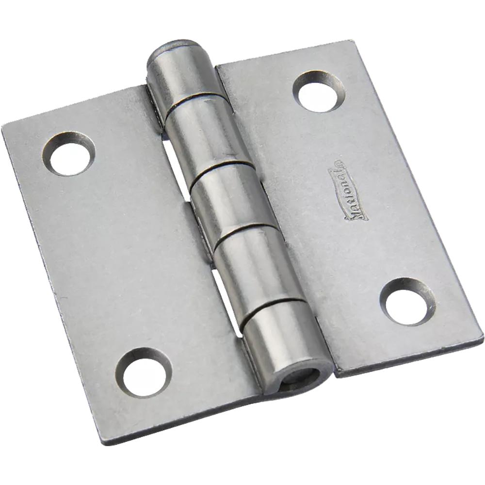 504BC 2" Broad Hinge with Removable Pin - Plain Steel