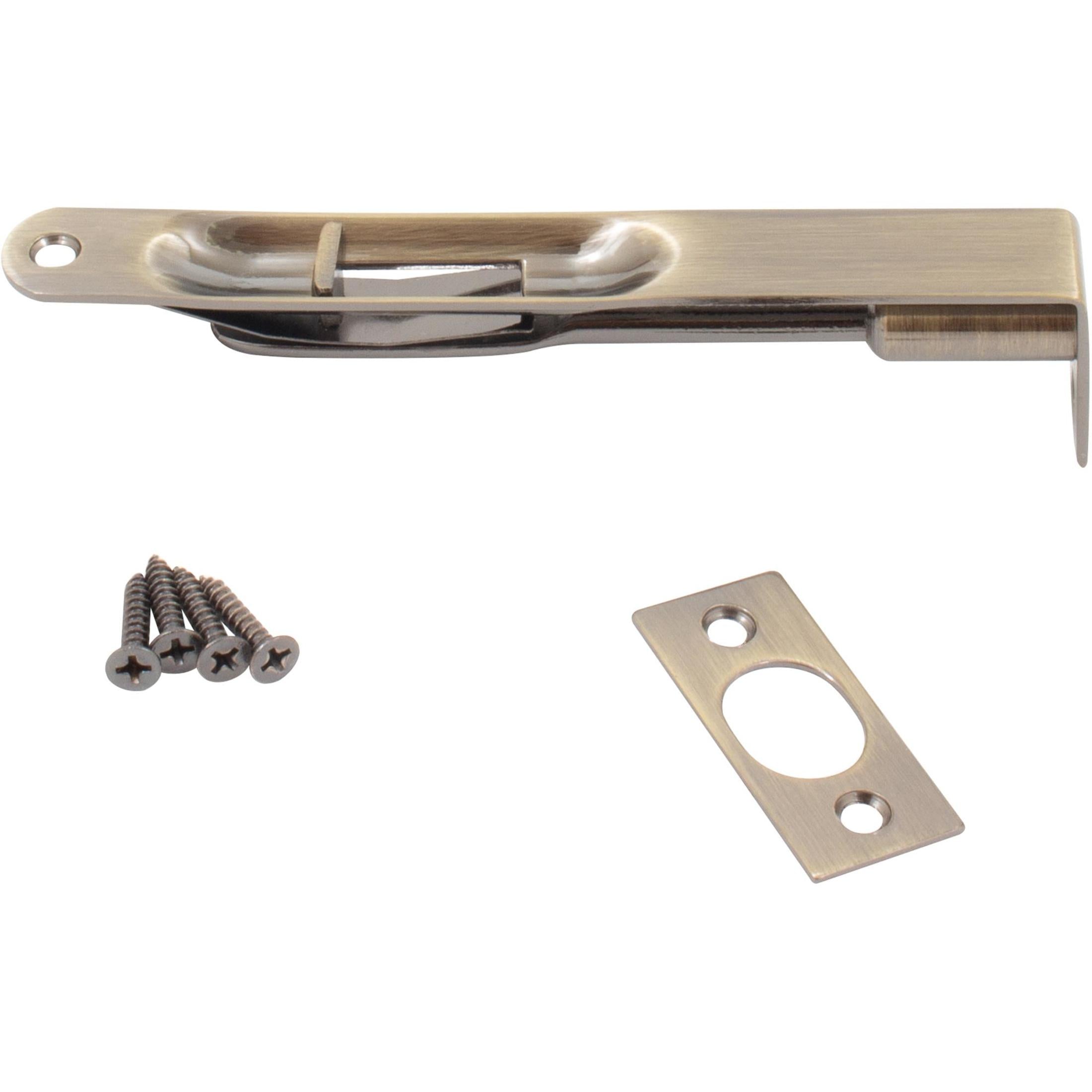Flush Bolt Square Corner x Round Corner 6 Inch