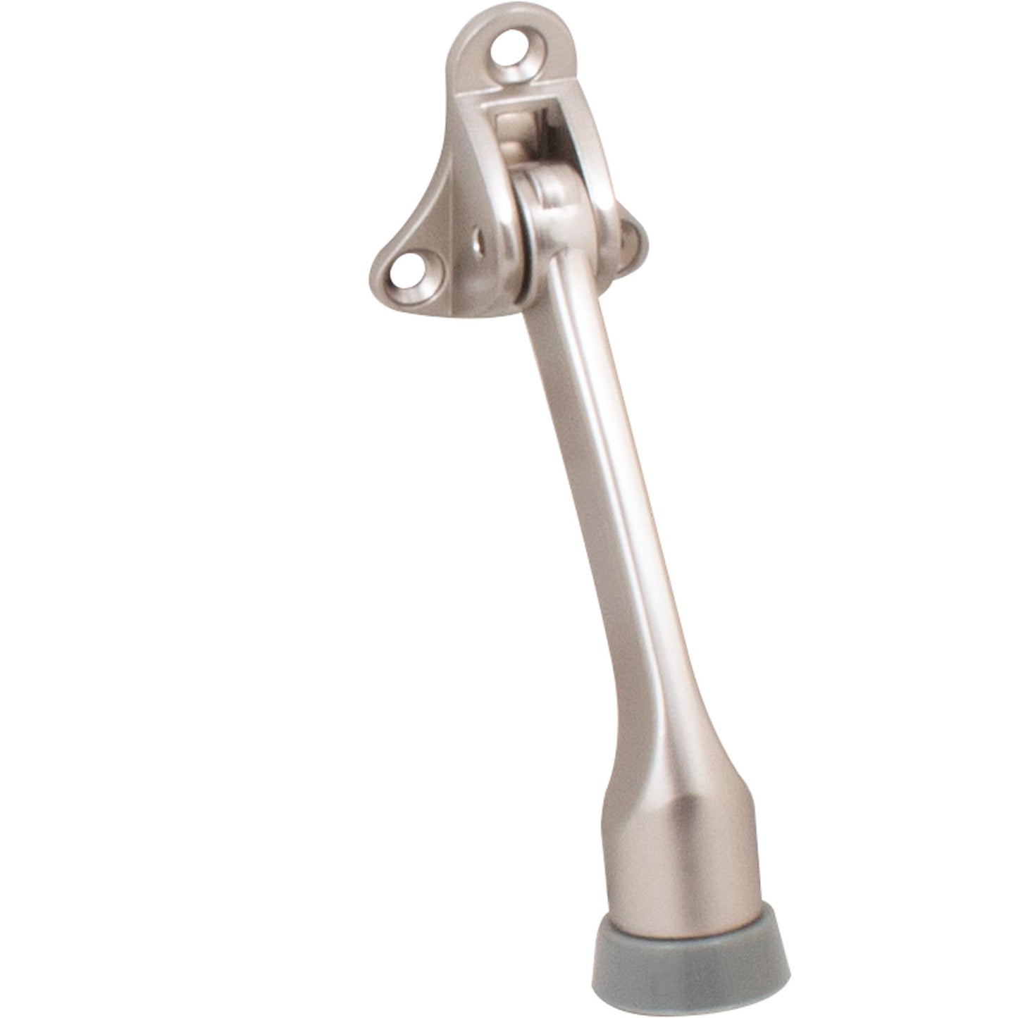 Stone Harbor Hardware Kick-Down Door Holder, 4 Inches, Satin Nickel