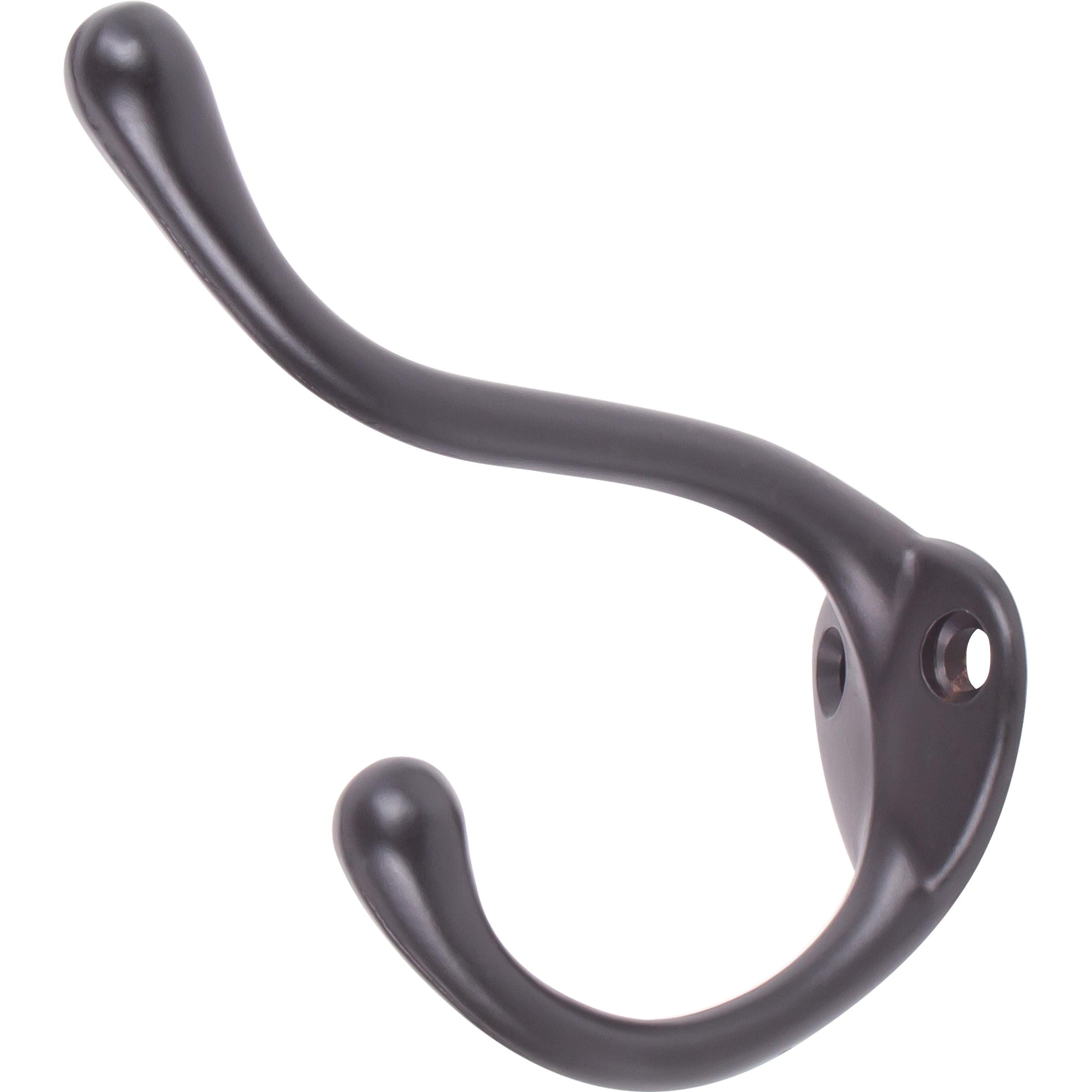 Coat & Hat Hook, 3-1/2" High, 2-1/4" Projection