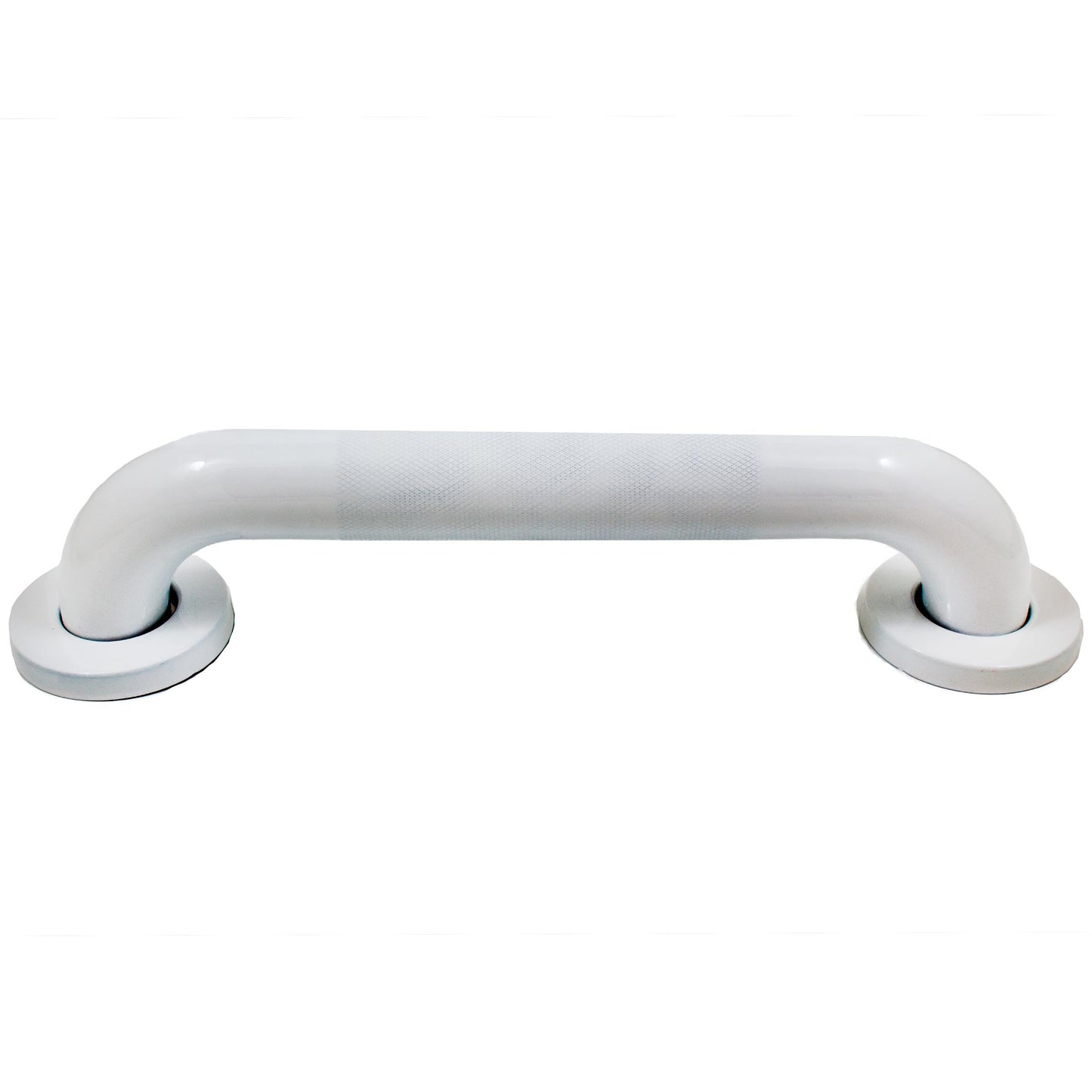 Stone Harbor Hardware Knurled Grab Bar, 24 Inches, 1-1/2" Diameter, 1-1/2" Wall Clearance, Concealed Screws, White