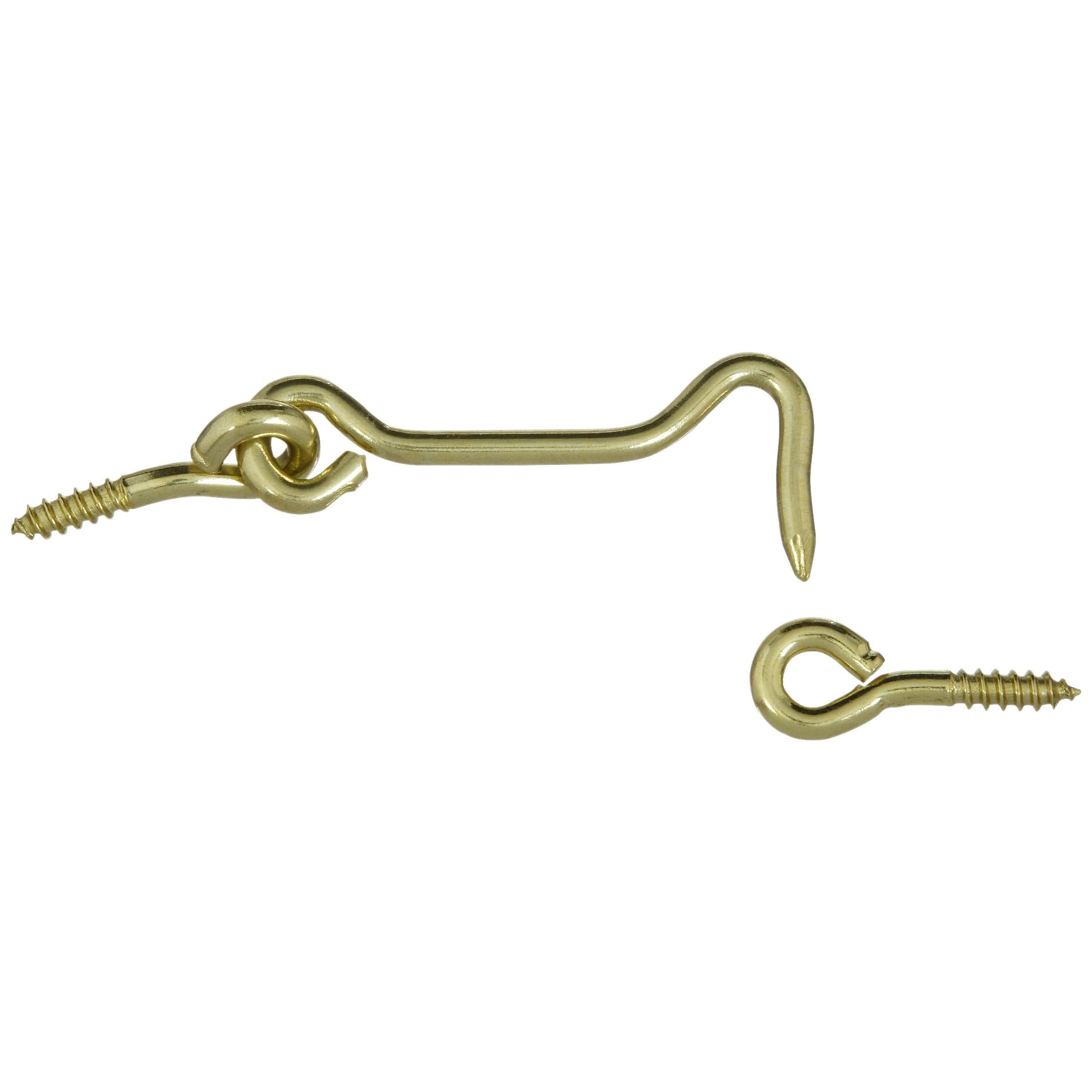 National Hardware - N118-133 V2001 2-1/2" Hook & Eye in Polished Brass