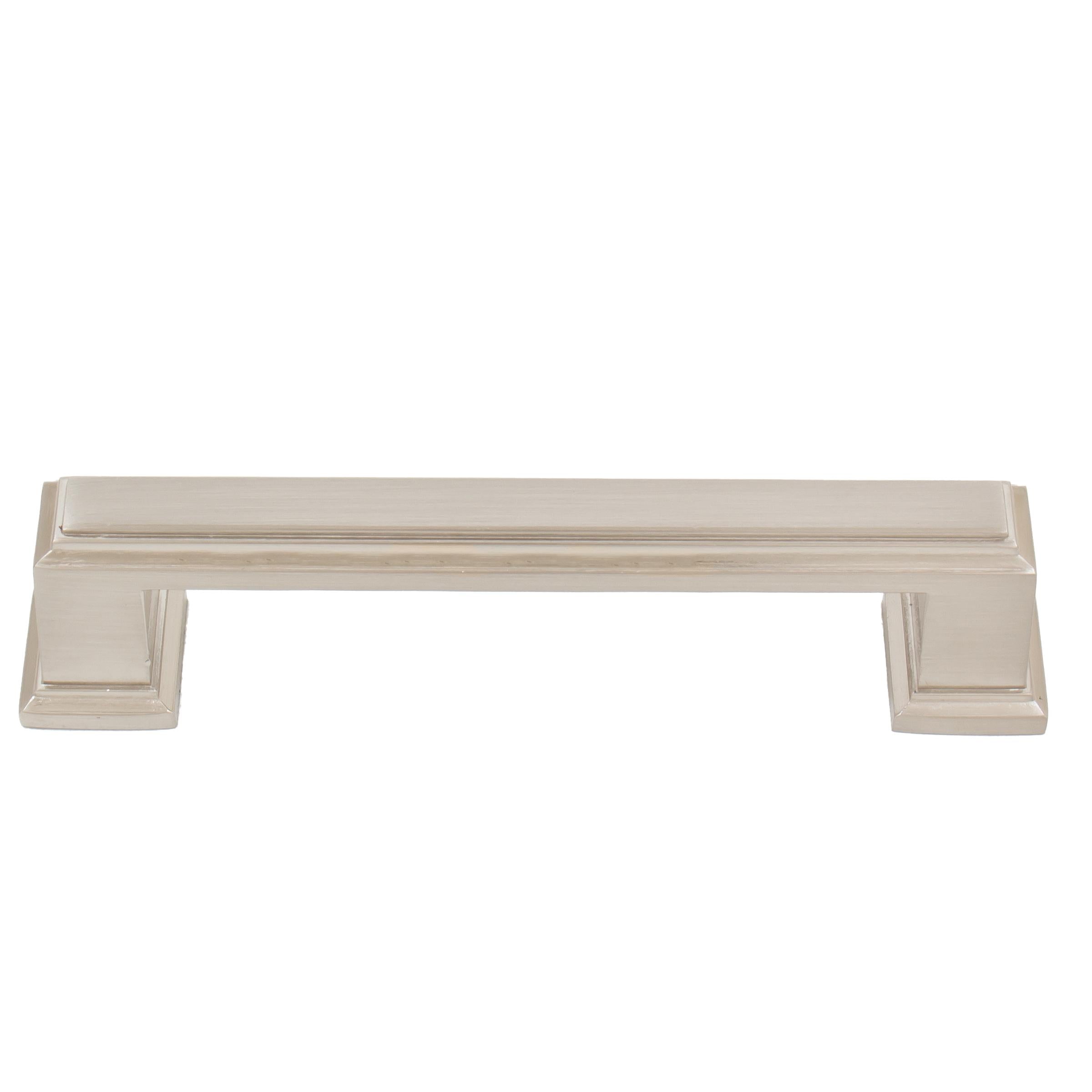 Stone Harbor Hardware Metropolis Cabinet Pull, 96 Millimeters, Satin Nickel