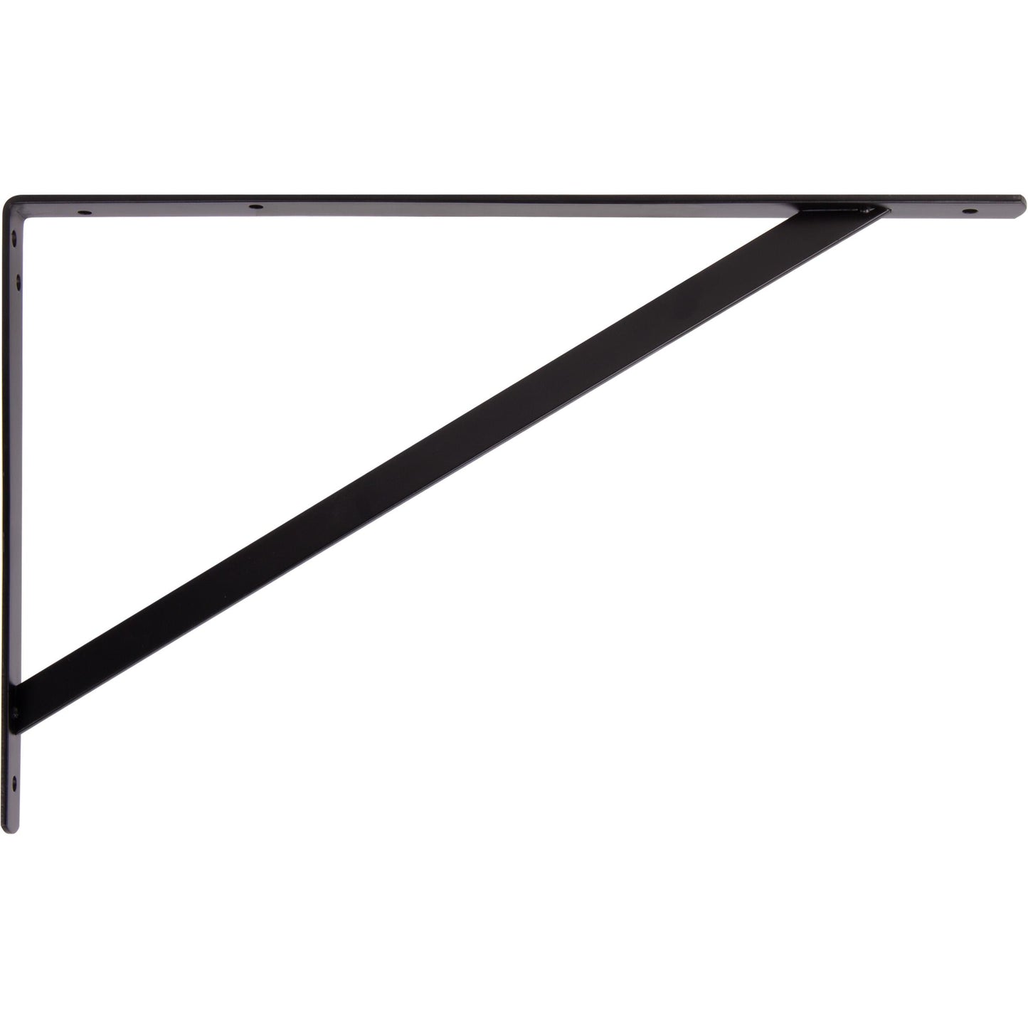 Stone Harbor Hardware Max-Duty Shelf Bracket, 19-1/2", Matte Black