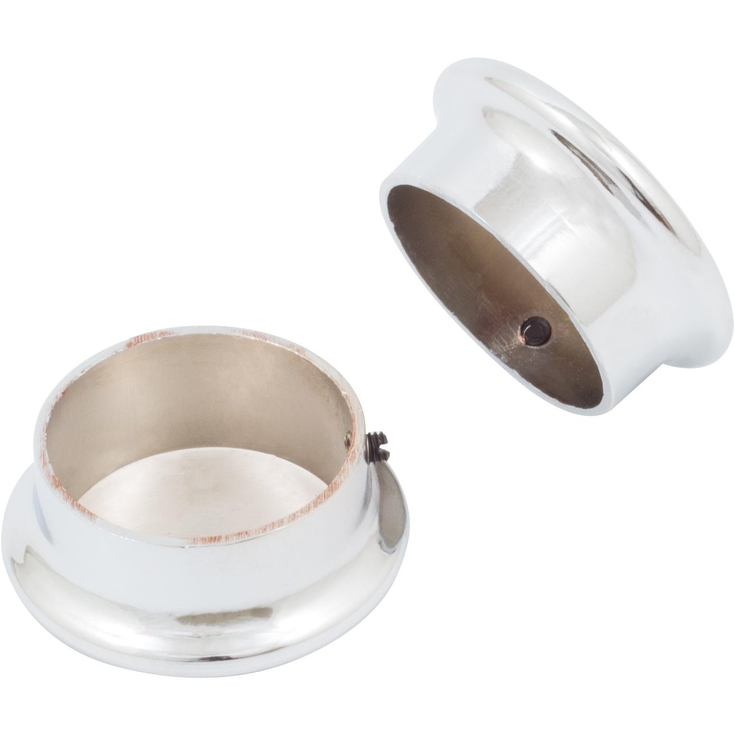 Stone Harbor Hardware Max-Duty Closet Pole End Cap, Polished Chrome